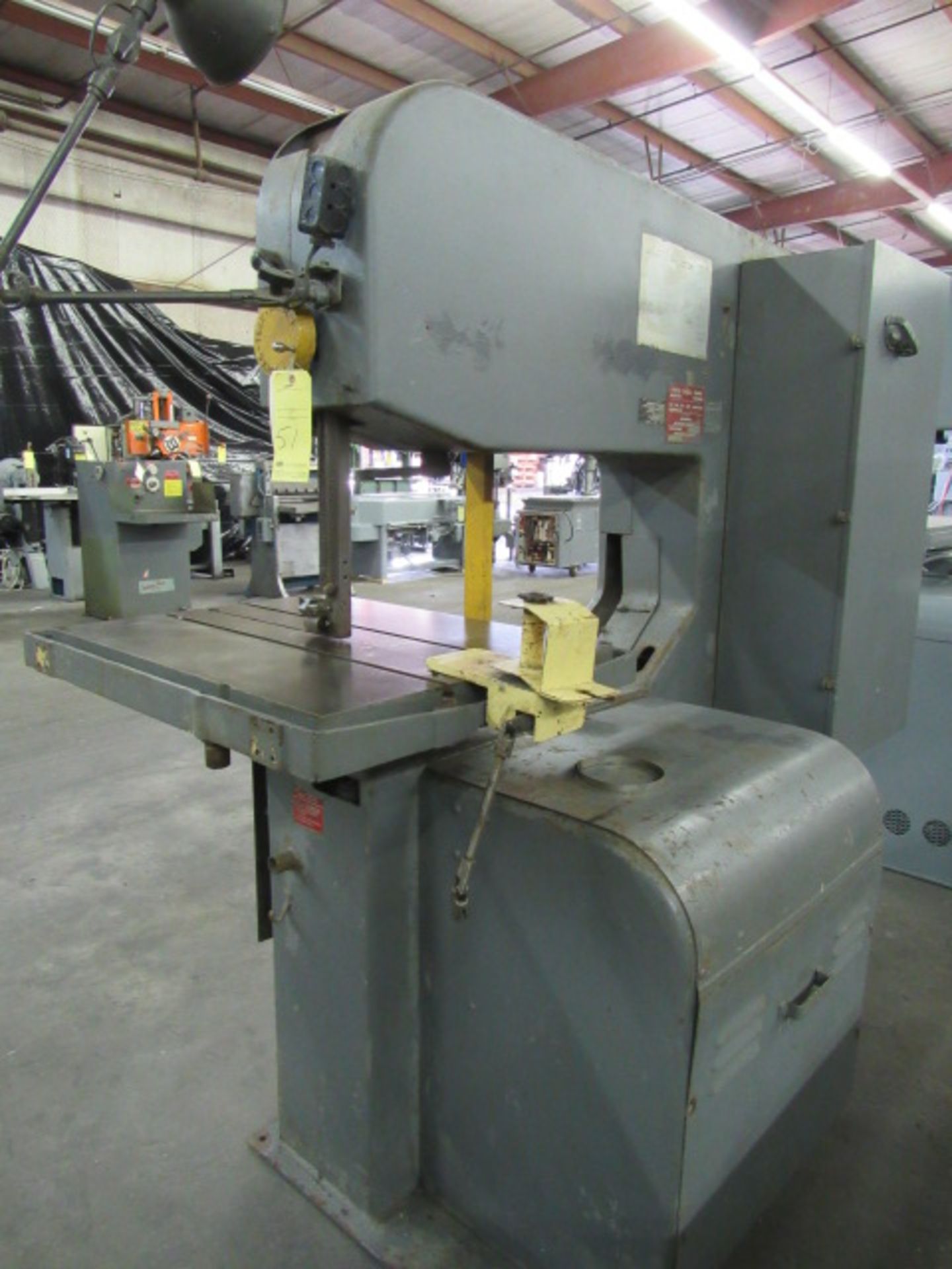 VERTICAL BANDSAW, DOALL MDL. 3612-2H3, 35-1/2” throat depth, 12” under guide, 24” x 30” (2 T- - Image 3 of 6