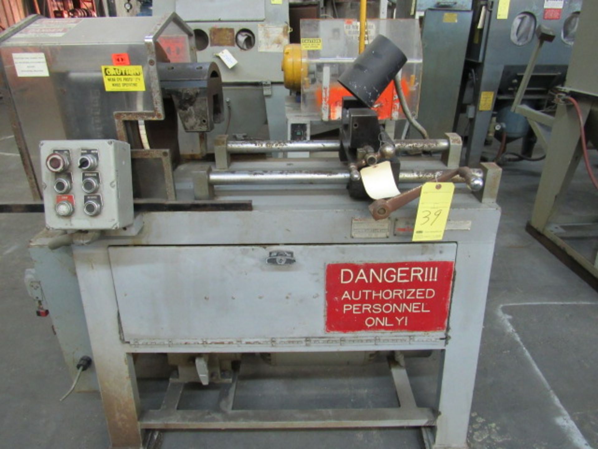 DOG-LEG HOSE ASSEMBLY MACHINE, AEROQUIP MDL. A, new 1985, 4” to 48” cap., large qty. of tooling &