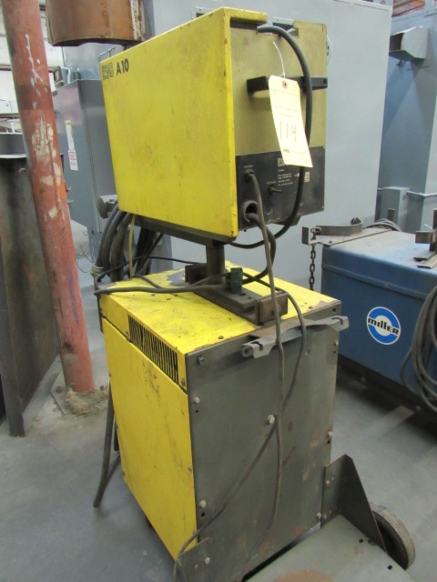 WIRE FEEDER, ESAB A/O MDL. A10-MVC30, 400 amps welding current, 60% max. duty factor, S/N 331-403-