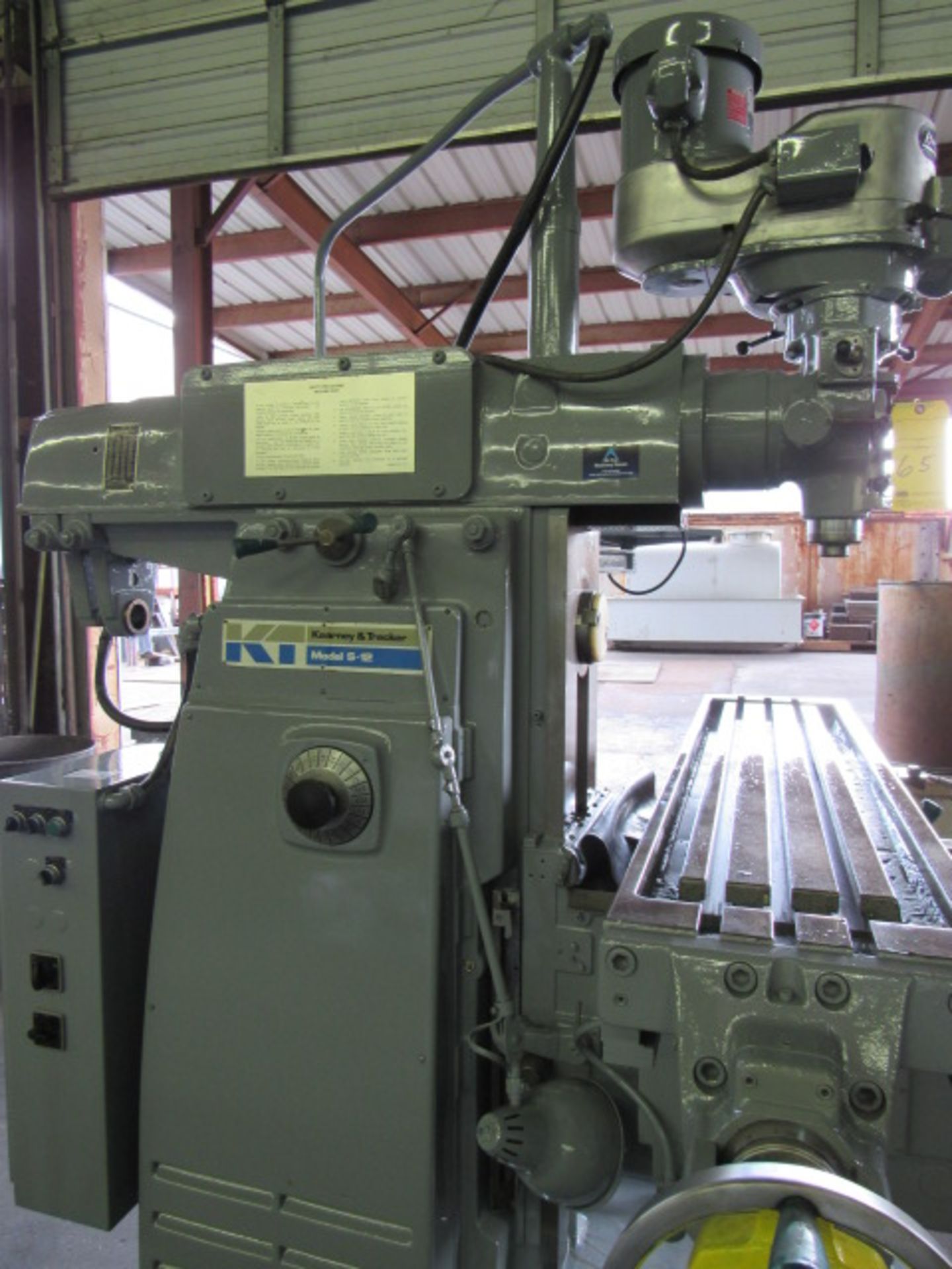 HORIZONTAL MILLING MACHINE, KEARNEY & TRECKER MDL. S-12, 12” x 56” table, 28” long. travel, 10” - Image 7 of 8