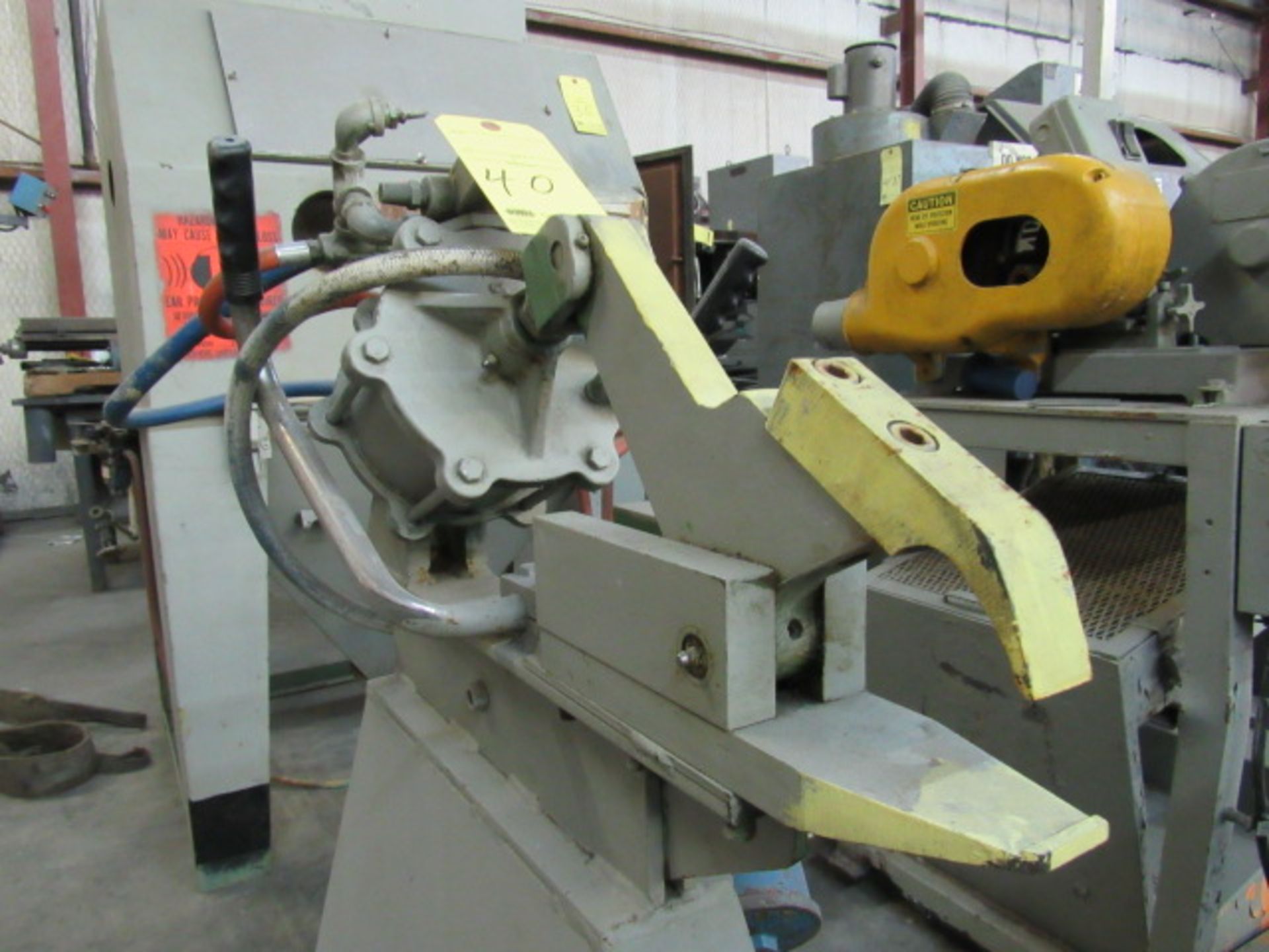 AIR ACTUATED COIL CUTTER, POTTER, RAYFIELD MDL. E-5127, on stand, S/N E-5127 - Image 3 of 3