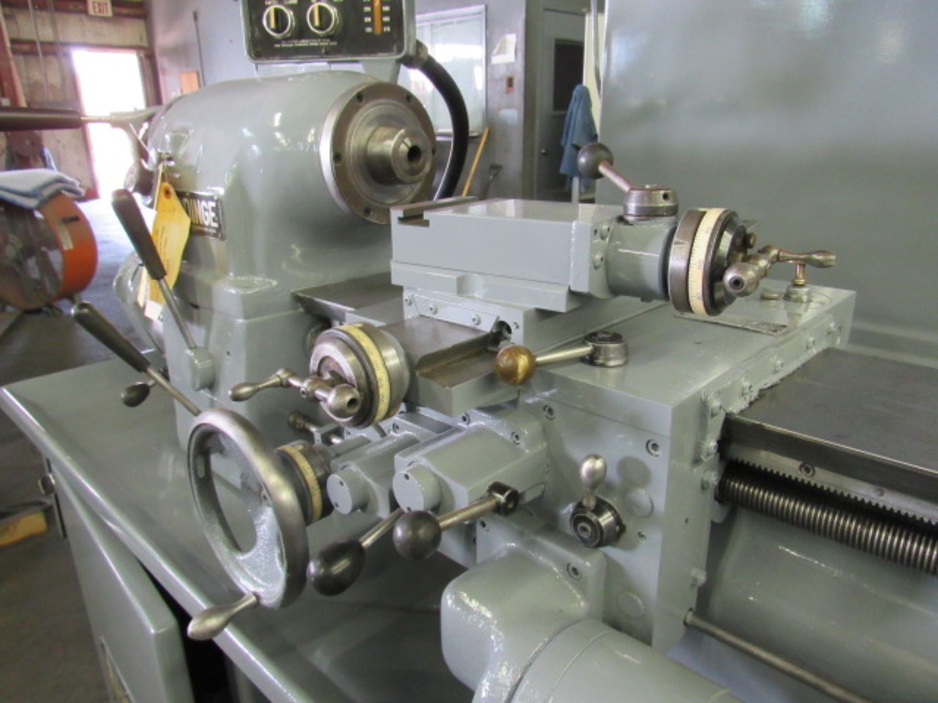 TOOLROOM LATHE, HARDINGE 10” X 20” MDL. HLV-H-JC, 9” over carriage, 1-1/16” spdl. hole - w/rd. - Image 4 of 6