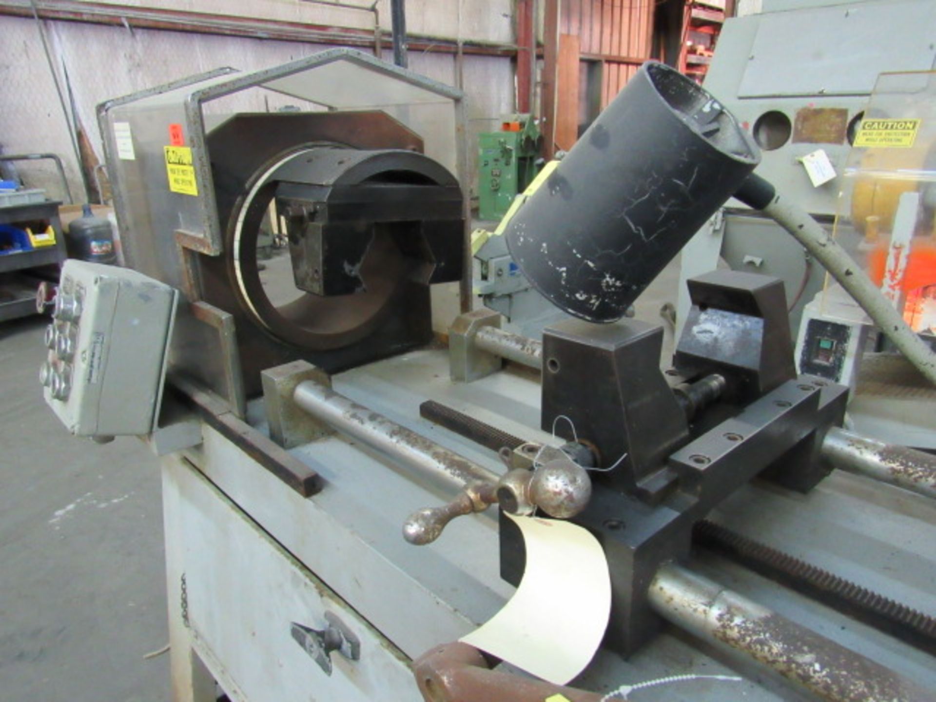 DOG-LEG HOSE ASSEMBLY MACHINE, AEROQUIP MDL. A, new 1985, 4” to 48” cap., large qty. of tooling & - Image 2 of 8