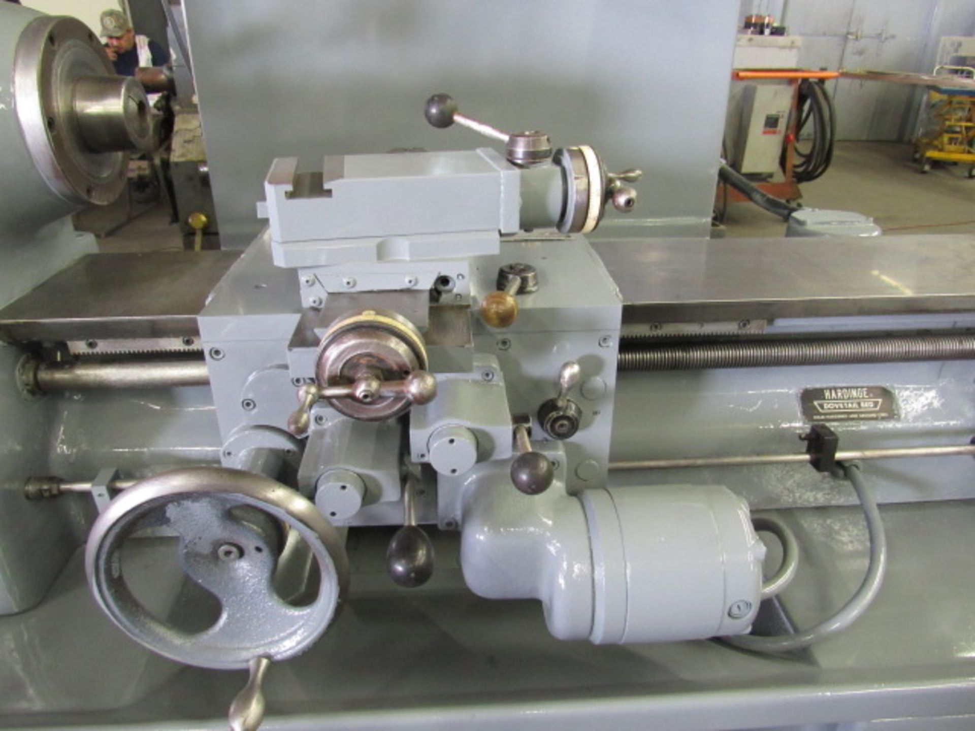 TOOLROOM LATHE, HARDINGE 10” X 20” MDL. HLV-H-JC, 9” over carriage, 1-1/16” spdl. hole - w/rd. - Image 3 of 6