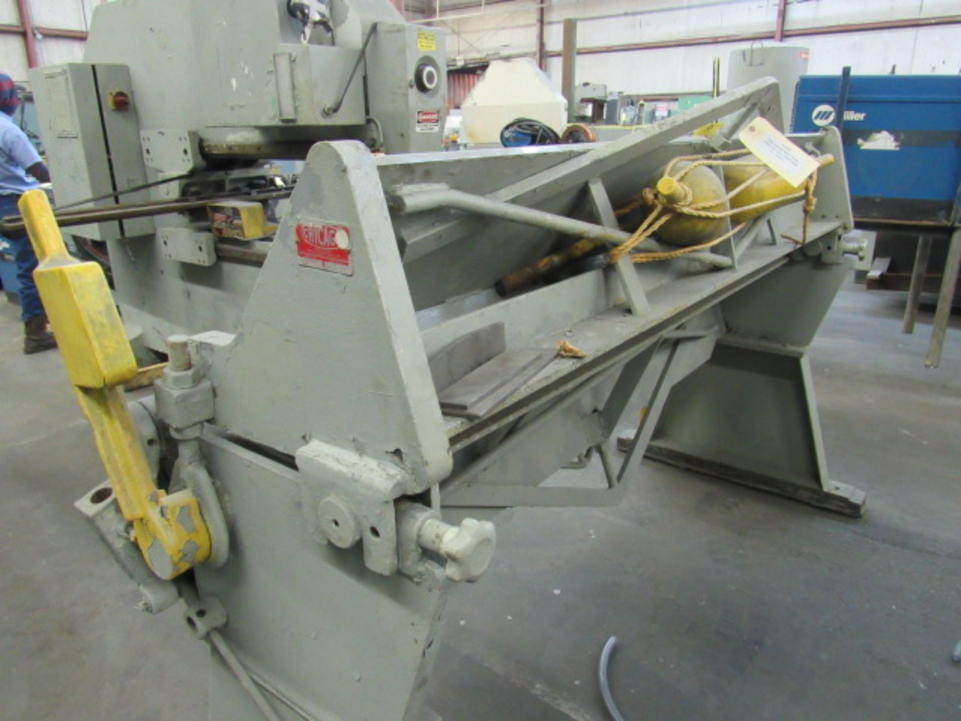 FINGER BRAKE, CHICAGO DRIES & KRUMP MDL. BPU612-6, 72” bending length, 12 ga. mild steel, 16 ga. - Image 3 of 3