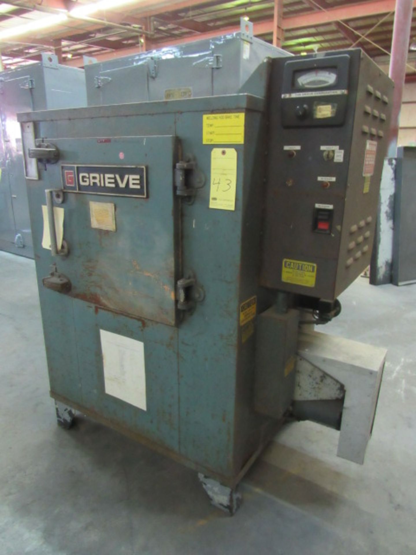 ELECTRIC HORIZONTAL AIR FLOW CABINET OVEN, GRIEVE MDL. HA-850, 850 deg. F. max. temp., +/- 0.3% - Image 3 of 4