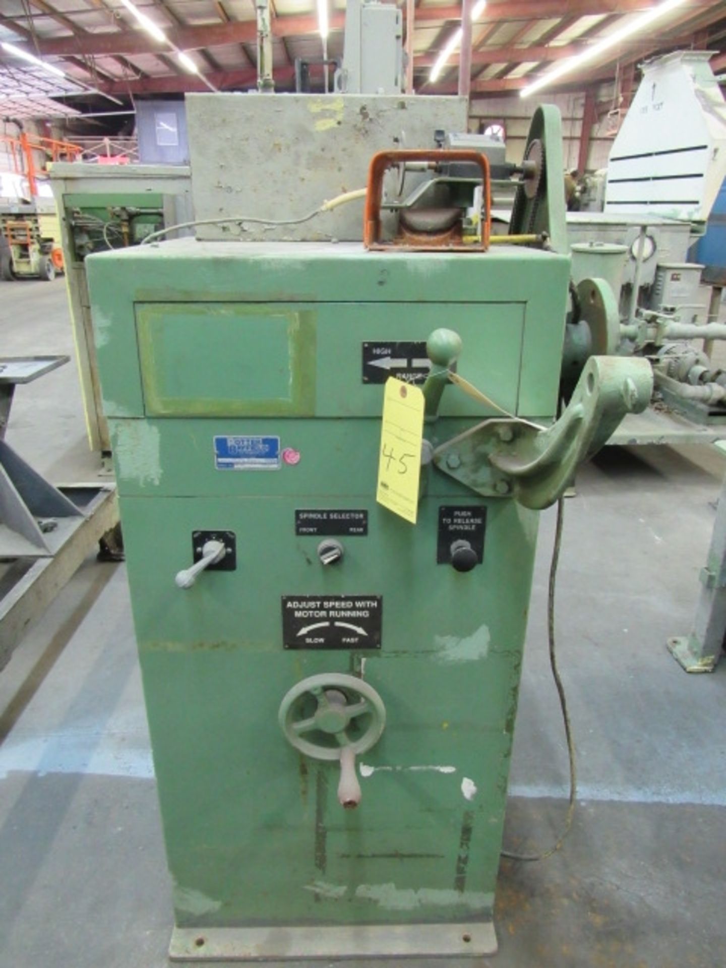 COIL WINDER, POTTER RAYFIELD MDL. E170WV-MS, new 1991, dual spdl. w/selector, variable spds., - Image 3 of 5