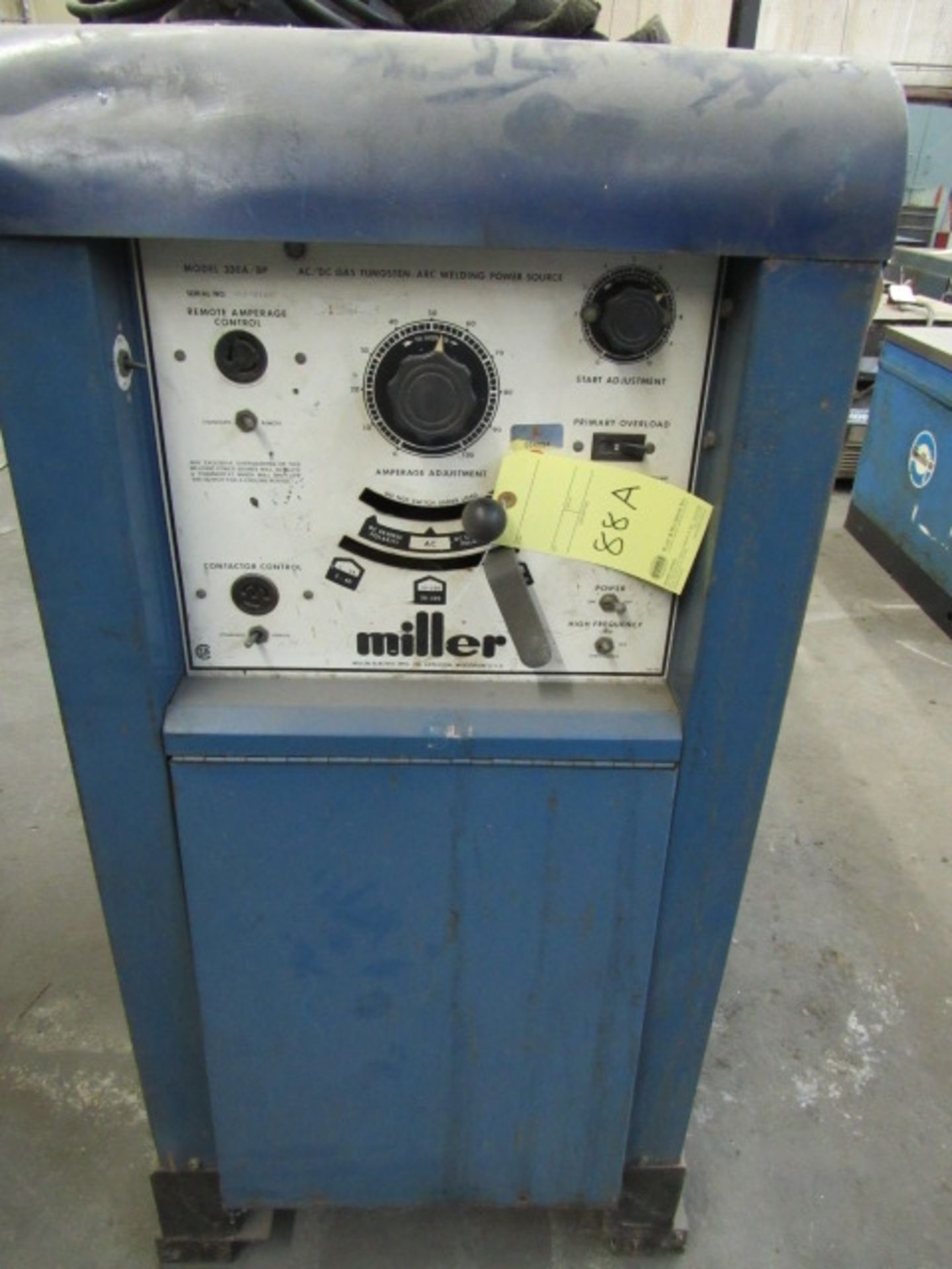 WELDING MACHINE, MILLER MDL. 330A/BP AC/DC GAS TUNGSTEN ARA, S/N HK276148