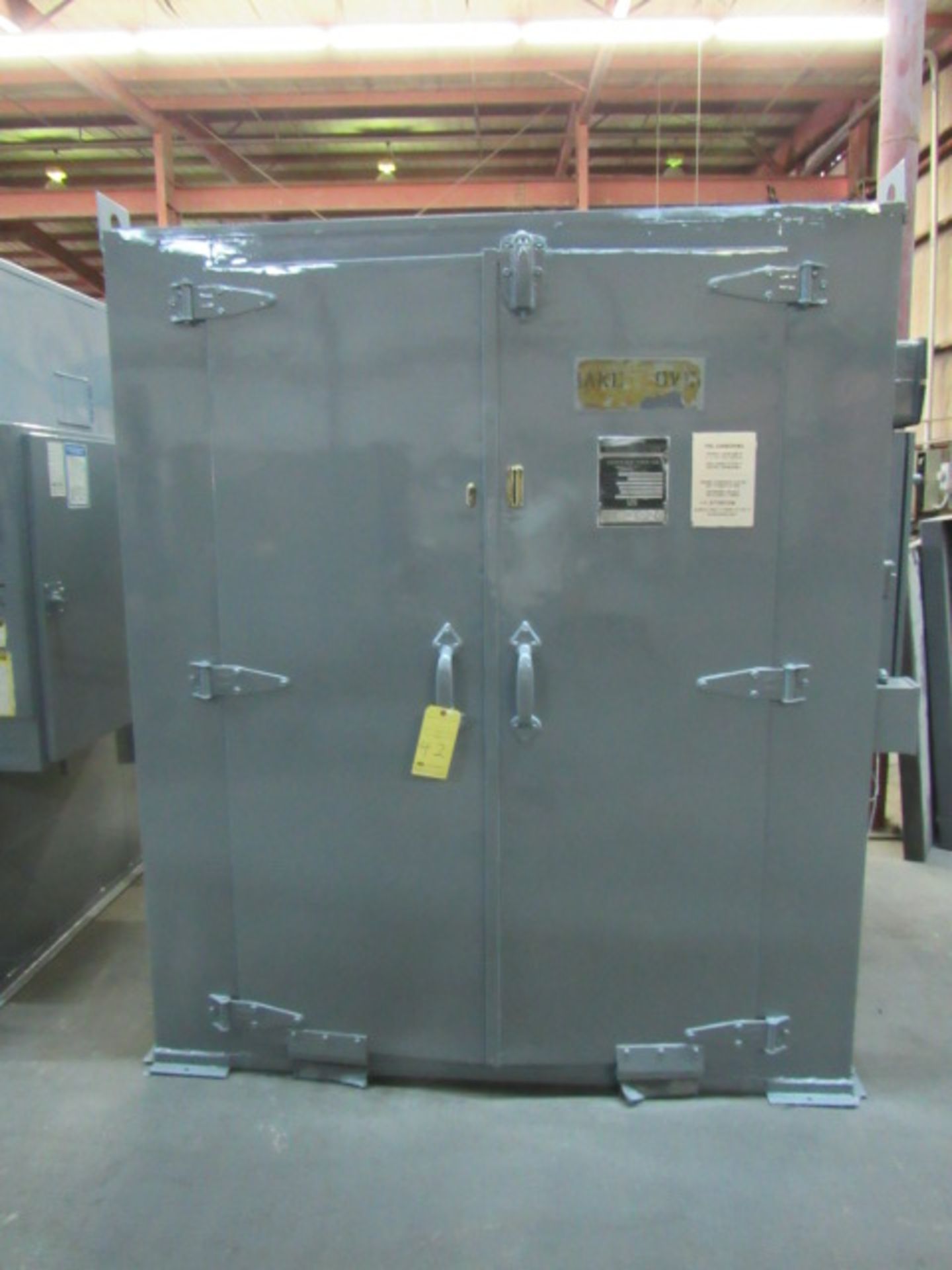 ELECTRIC BAKE OVEN, DESPATCH, 650 deg. F. max. temp., 48” x 48” x 60” ht. chamber (80 cu. ft.),