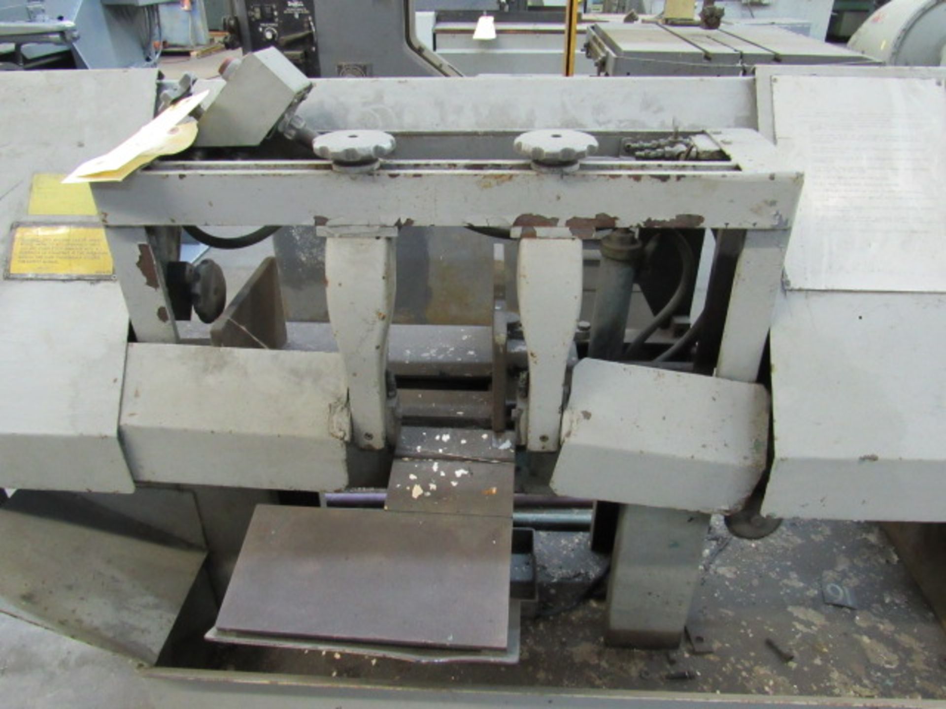 HORIZONTAL BANDSAW, W.F. WELLS MDL. L-10, 10” x 16” rect. @ 90 deg., 11” rd. @ 90 deg., 10” x 8” - Image 4 of 4