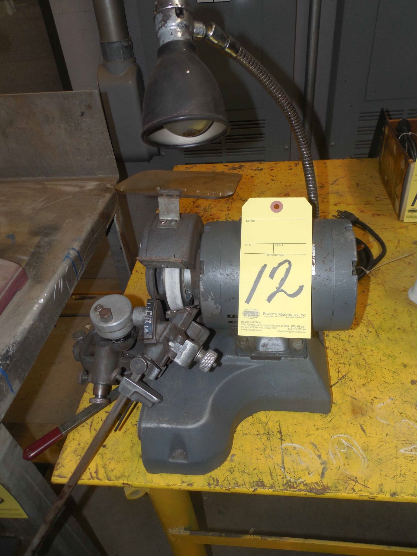 DRILL BIT GRINDER, LEESON, 1/3 HP motor