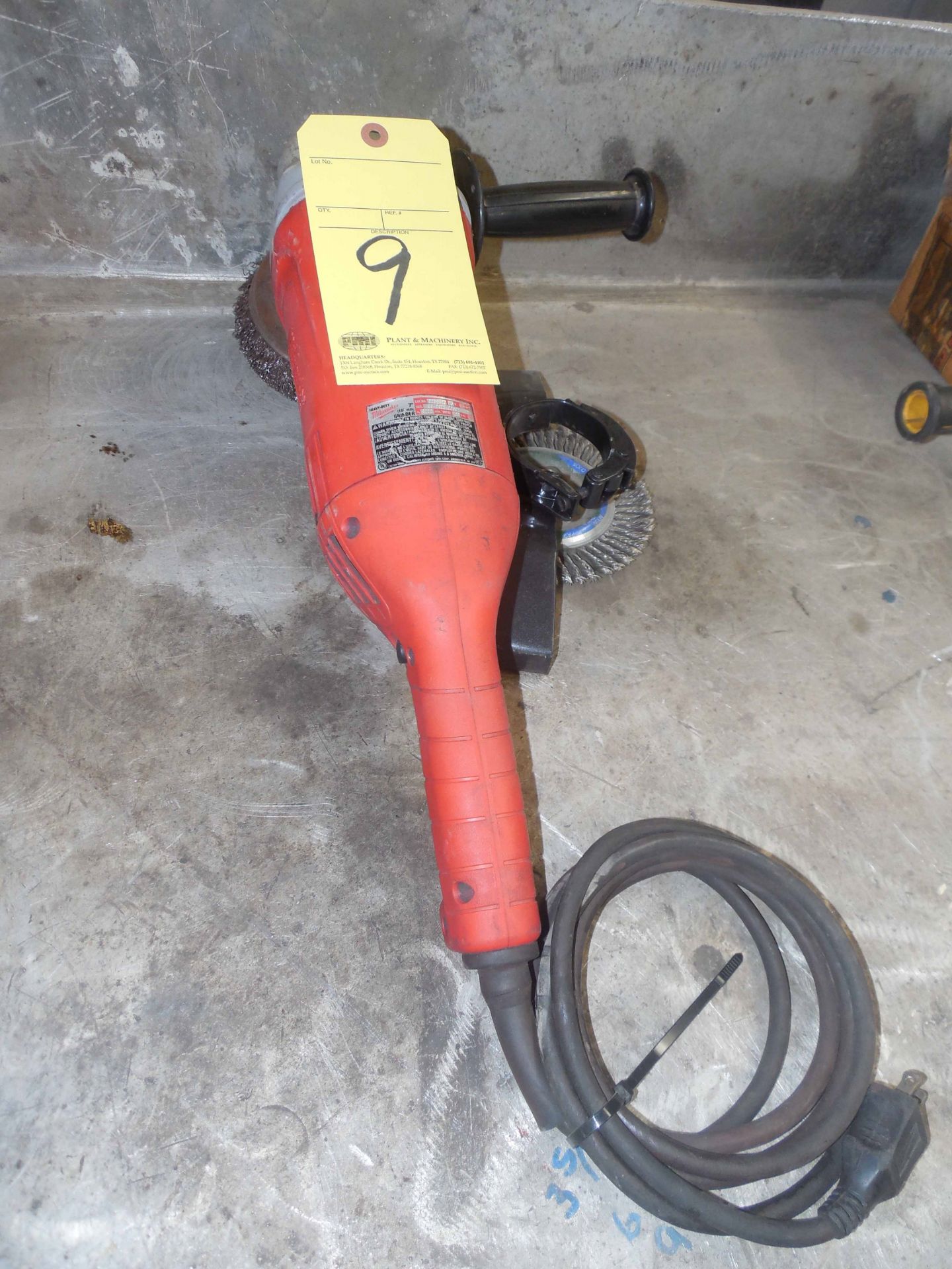 ELECTRIC ANGLE GRINDER, MILWAUKEE 7"