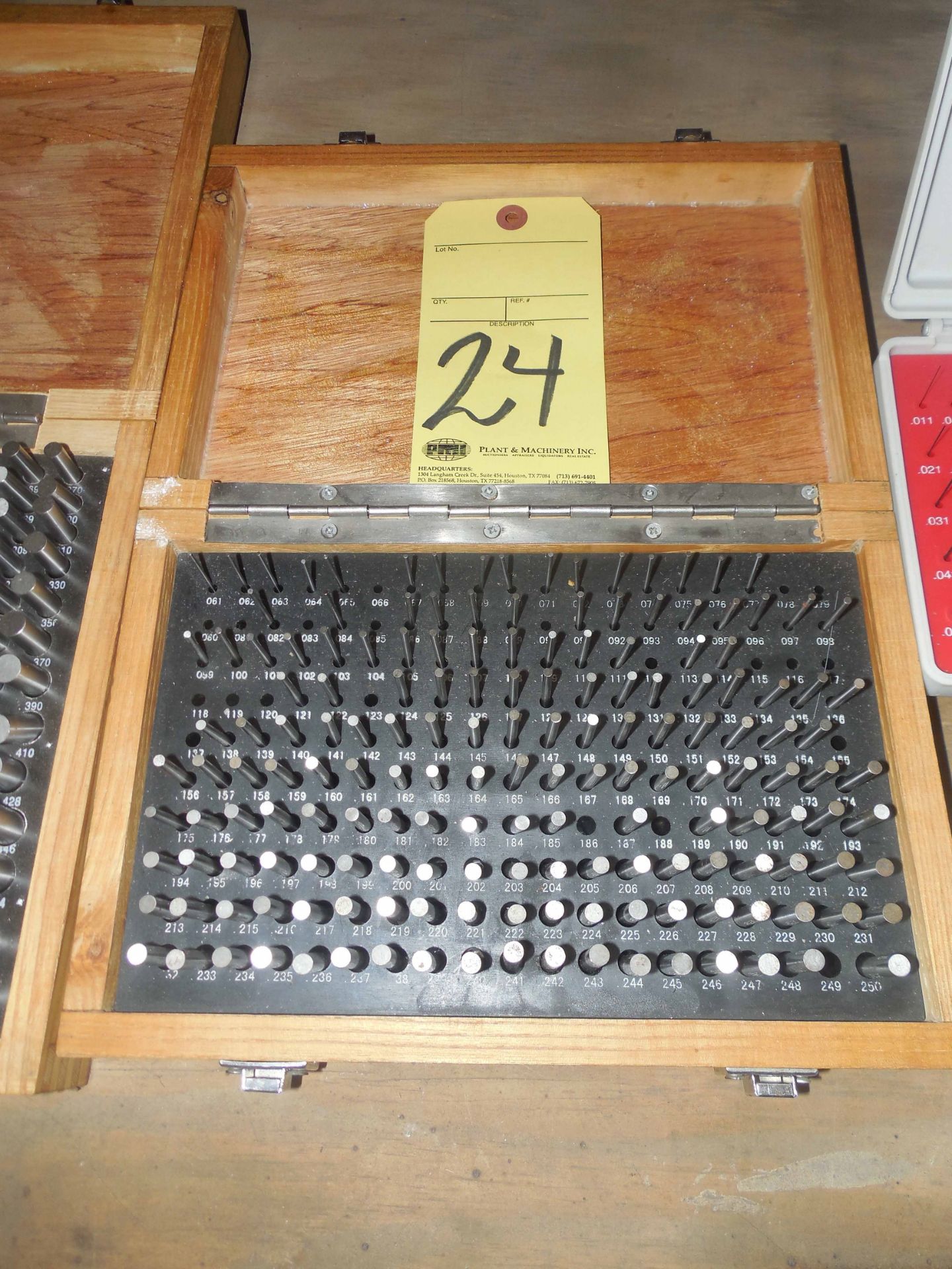 PIN GAUGE SET, TESCOM, .061 to .250