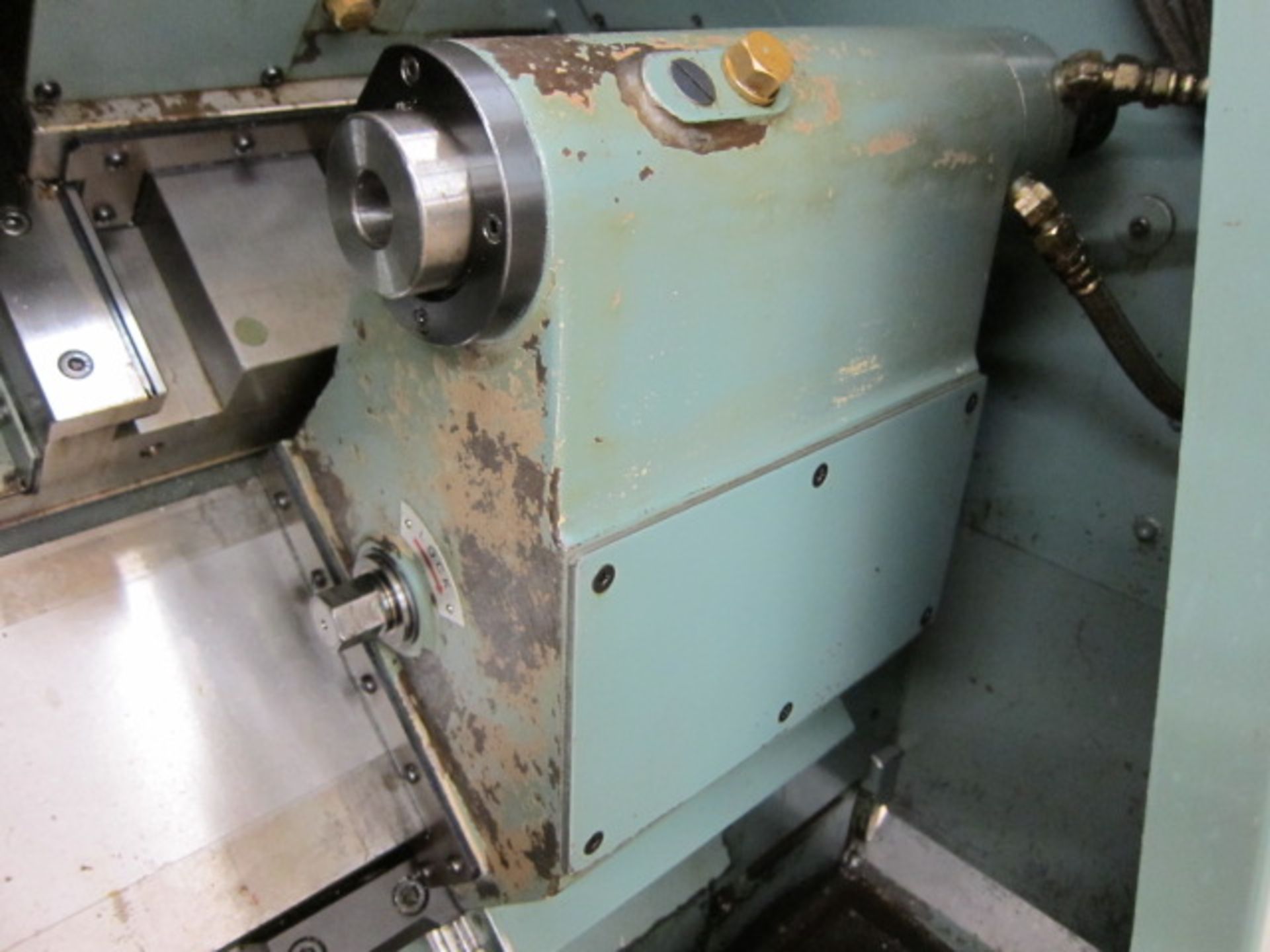 CNC SLANT BED LATHE, MORI SEIKI MDL. SL-1A, Fanuc 11T CNC control, 5.91” max. workpiece dia., 12. - Image 4 of 11