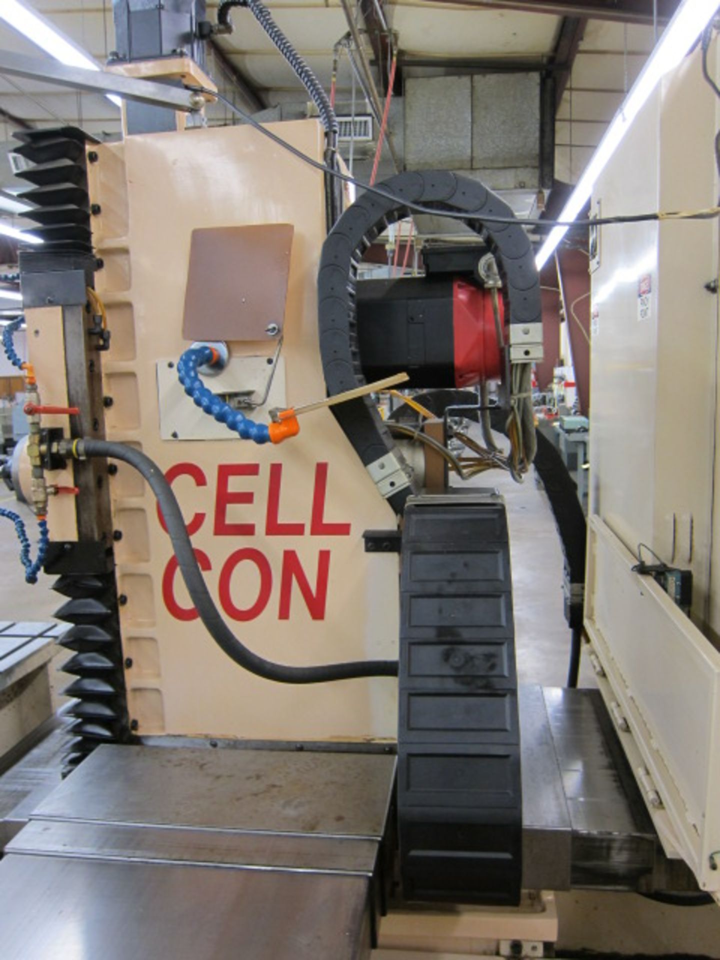 CNC HORIZONTAL MACHINING CENTER, CELLCON MDL. H-15, Fanuc O-Mate M CNC control, 29” x 50” - Image 9 of 11