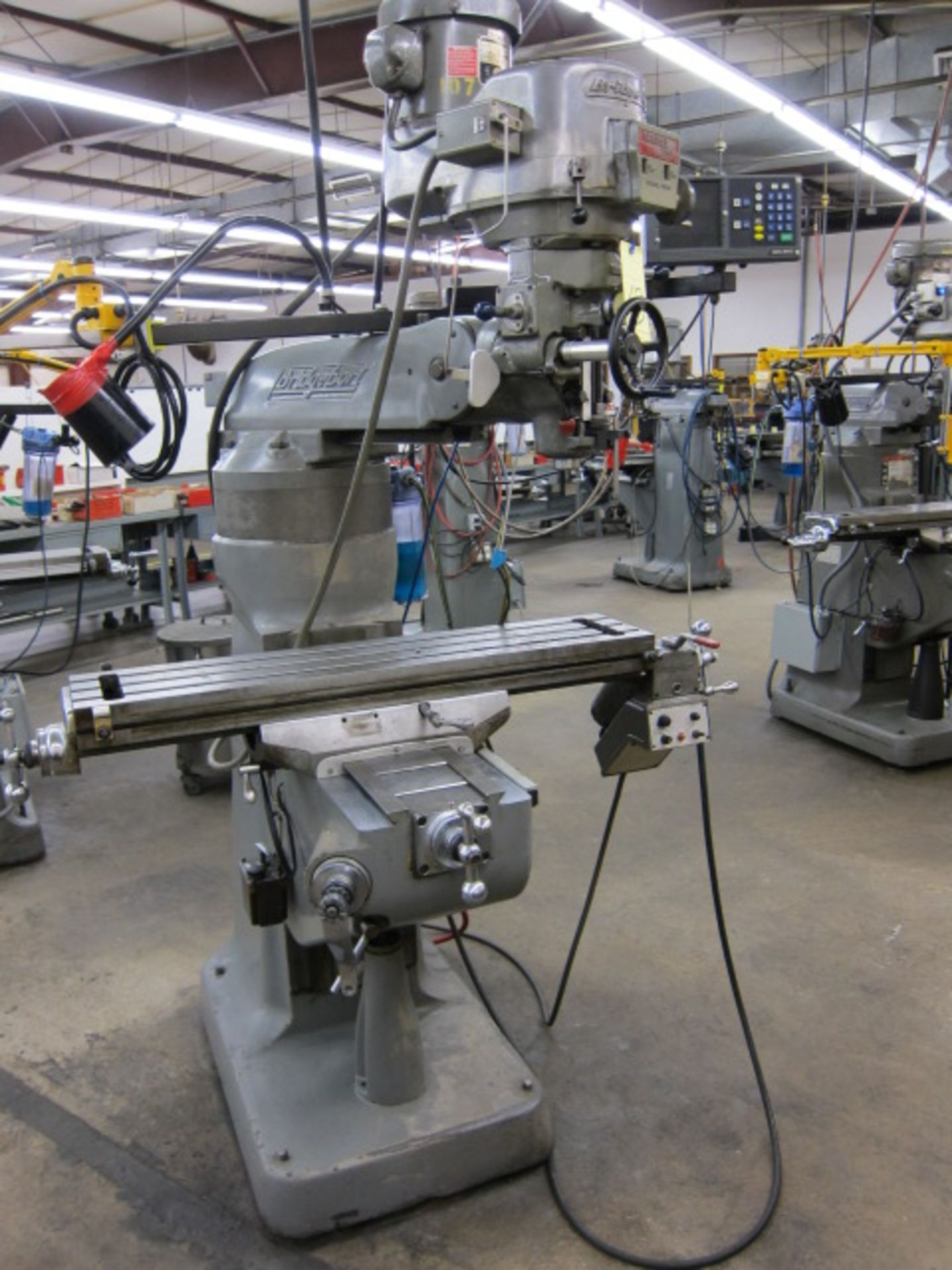 VERTICAL TURRET MILL, BRIDGEPORT SERIES I, 9” x 42” table, long. pwr. feed, 2 HP variable spd. head,