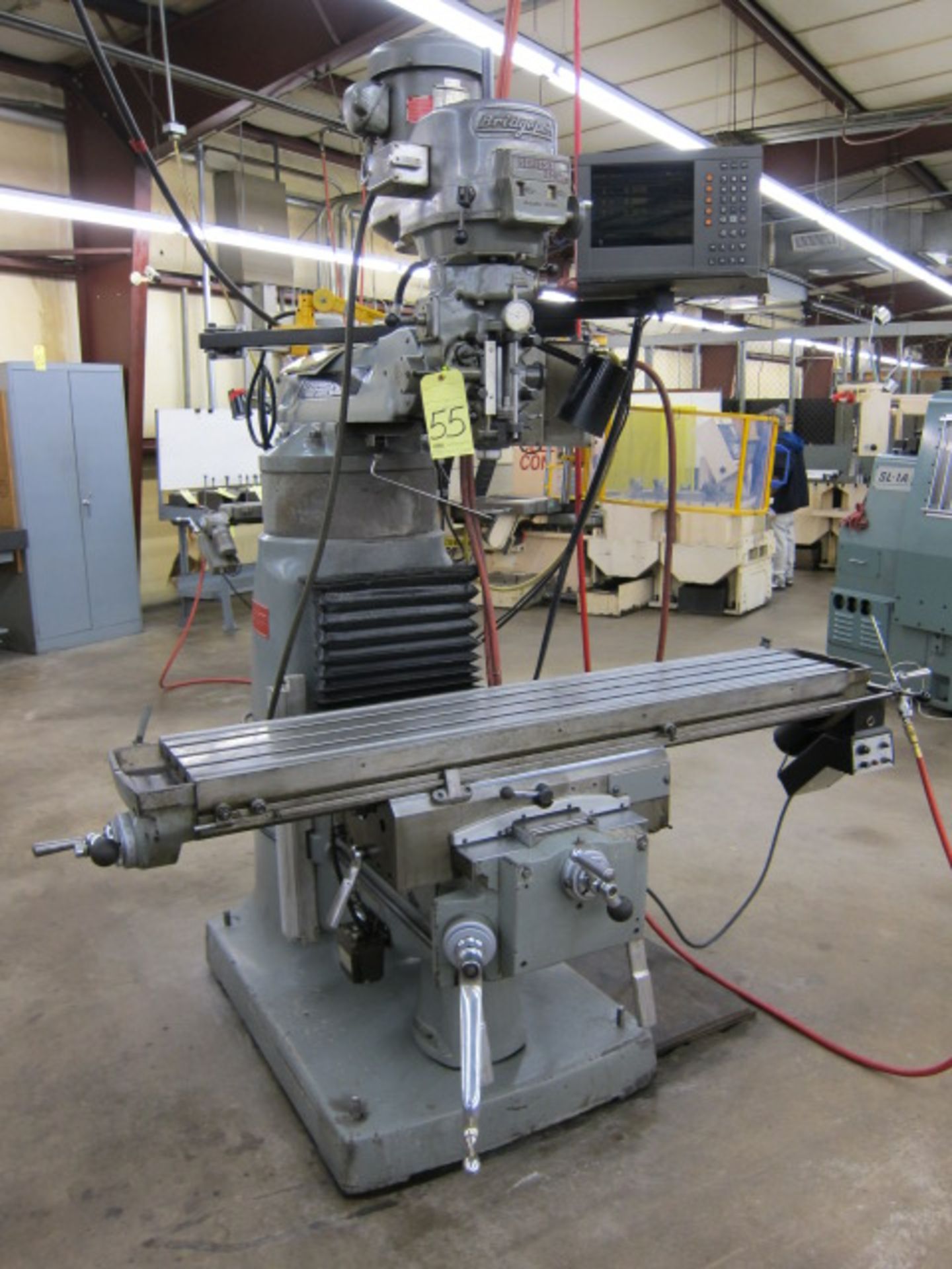 VERTICAL TURRET MILL, BRIDGEPORT SERIES II SPECIAL, 11” x 58” table, pwr. feeds, 2 HP variable