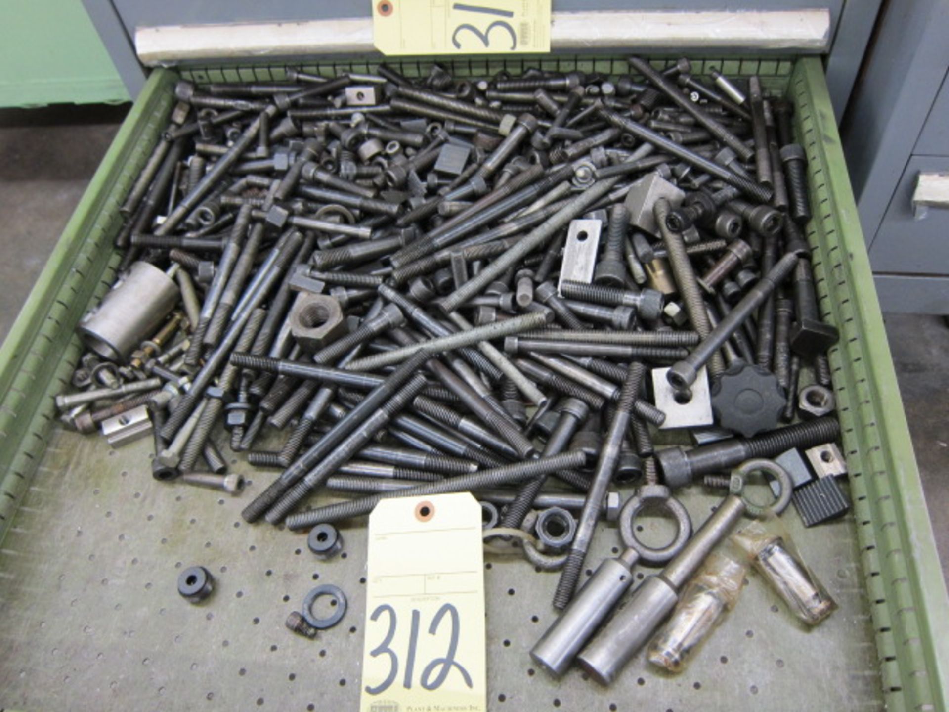 LOT CONSISTING OF: nuts & bolts, assorted (in two drawers)