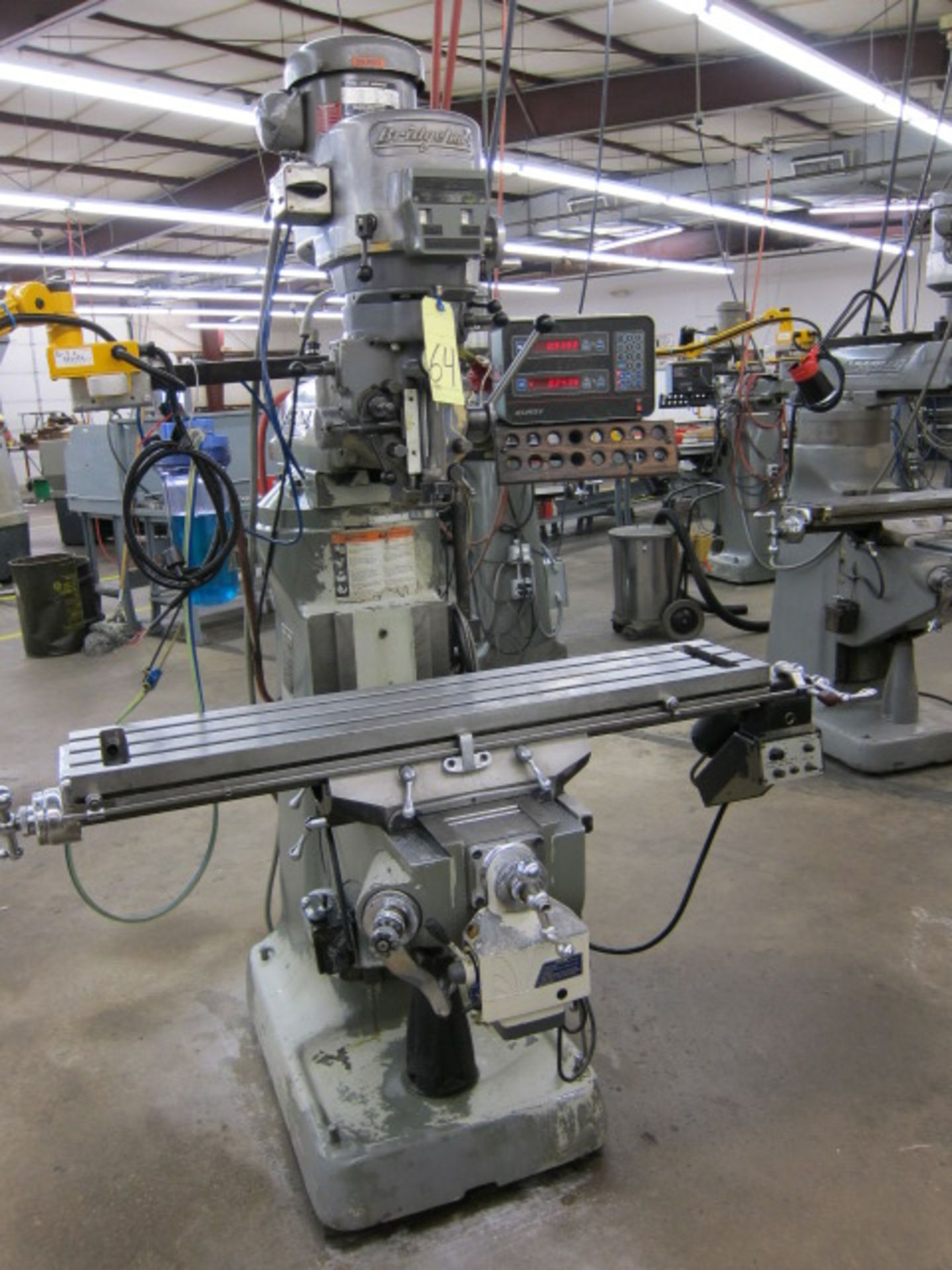 VERTICAL TURRET MILL, BRIDGEPORT SERIES I, 9” x 48” table, cross & long. pwr. feed, 2 HP variable