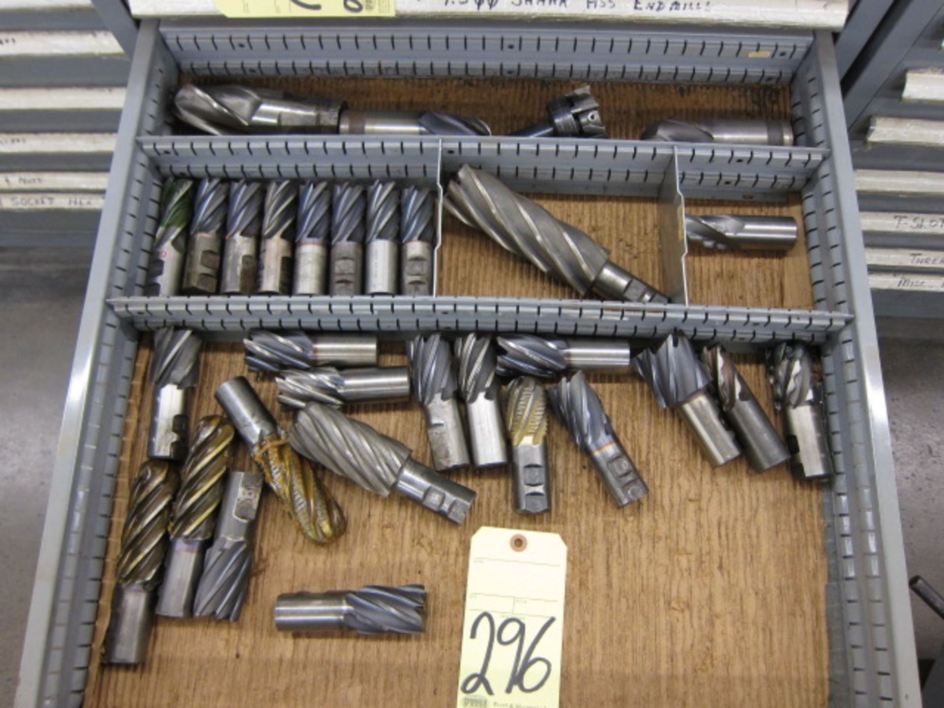 LOT OF ENDMILLS, assorted (in one drawer)