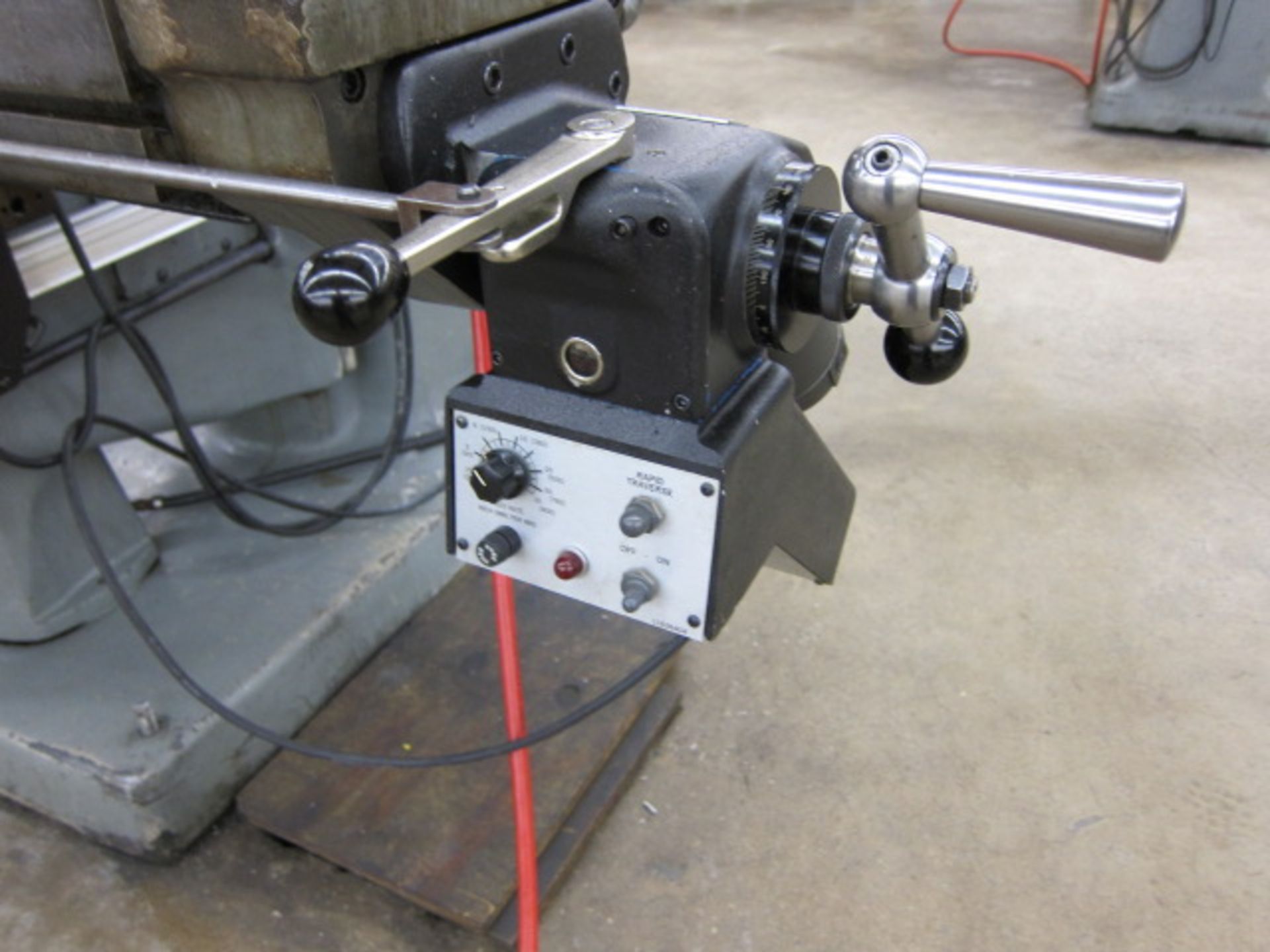 VERTICAL TURRET MILL, BRIDGEPORT SERIES II SPECIAL, 11” x 58” table, pwr. feeds, 2 HP variable - Image 6 of 6