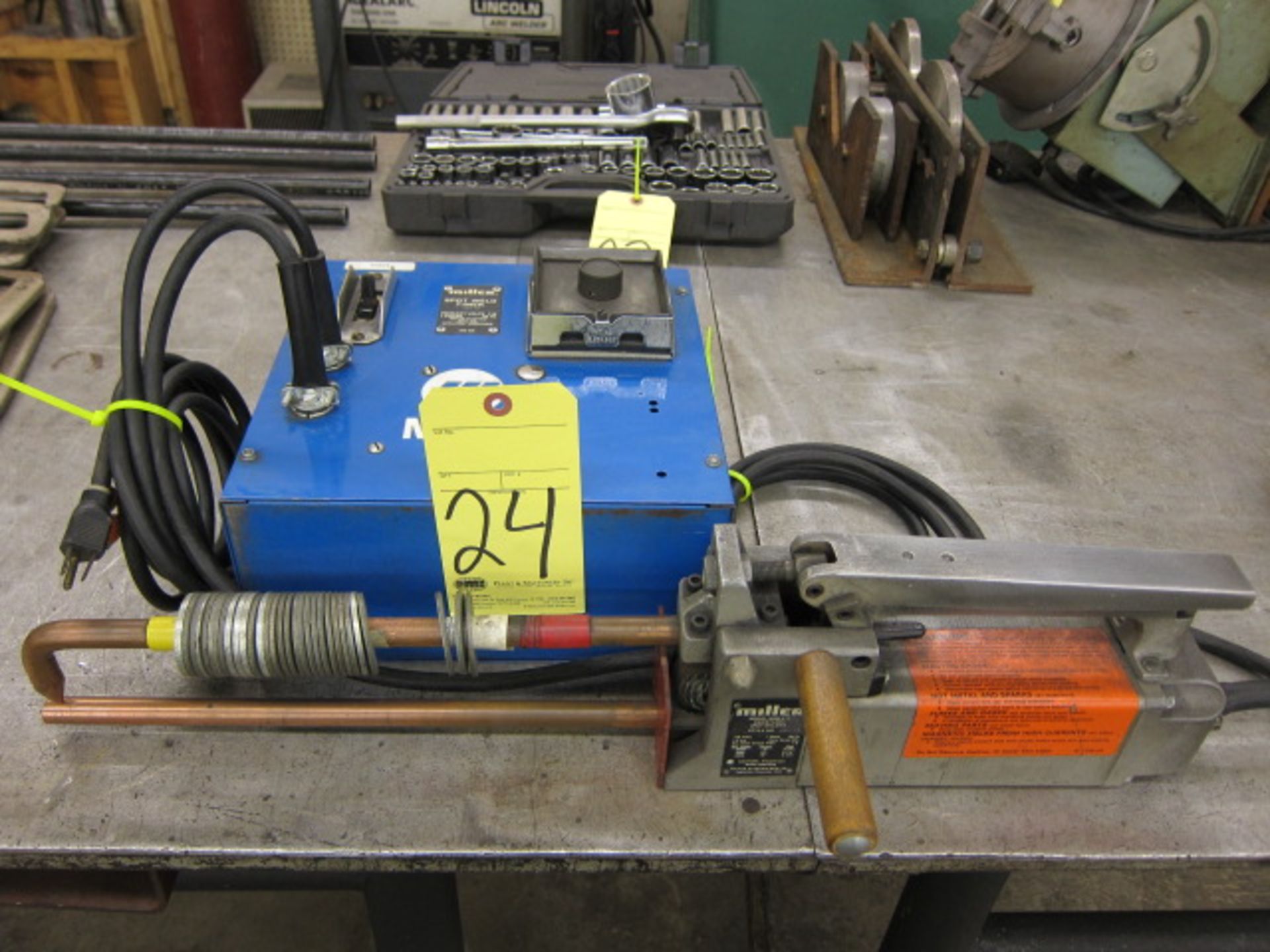 PORTABLE SPOT WELDER, MILLER MDL. MSW-417, Style JH-15, Miller spot welder timer