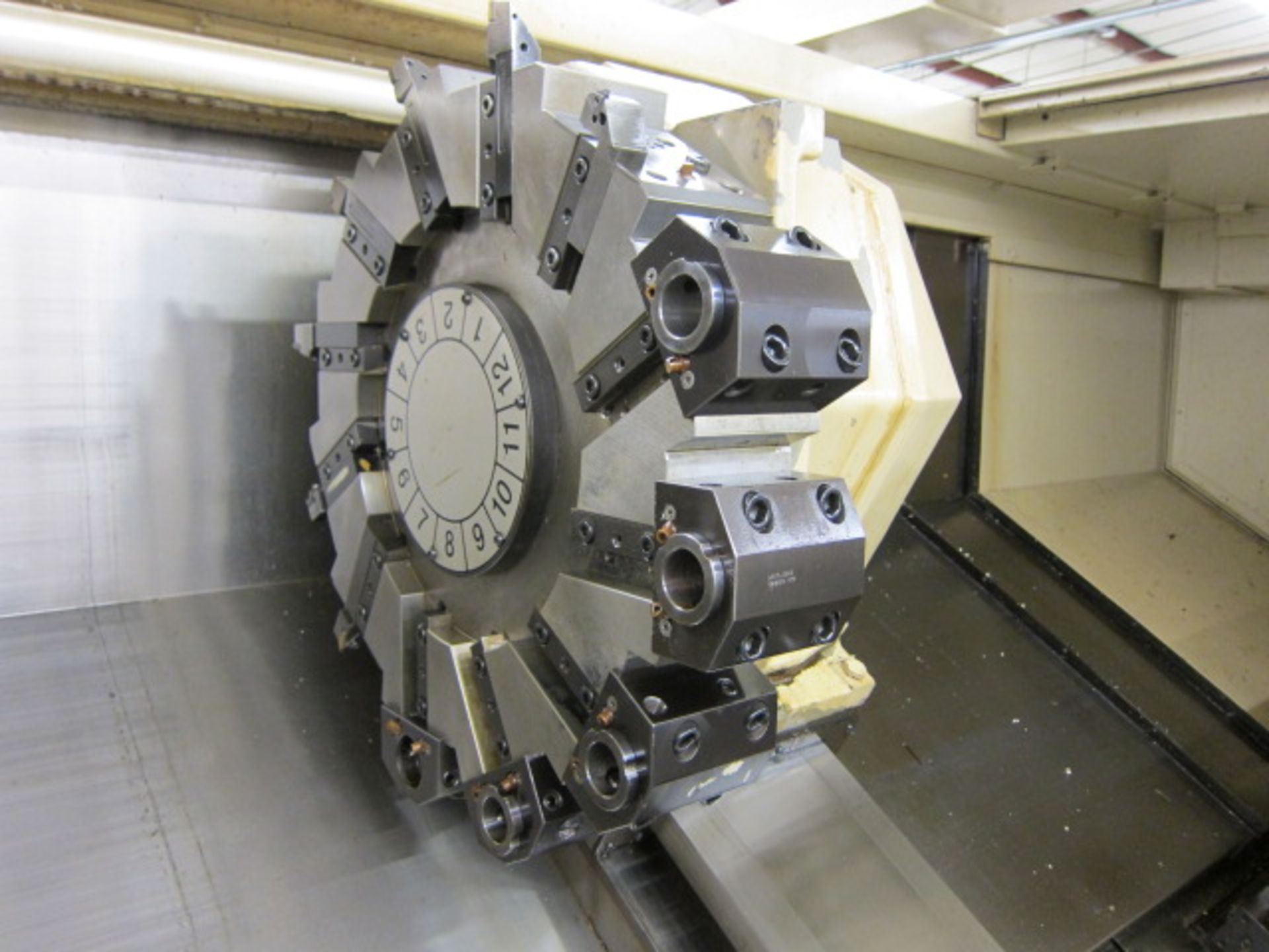 CNC SLANT BED LATHE, OKUMA MDL. LB35II, Okuma OSP7000L CNC control, 27.5” sw. over bed, 78” dist. - Image 3 of 10