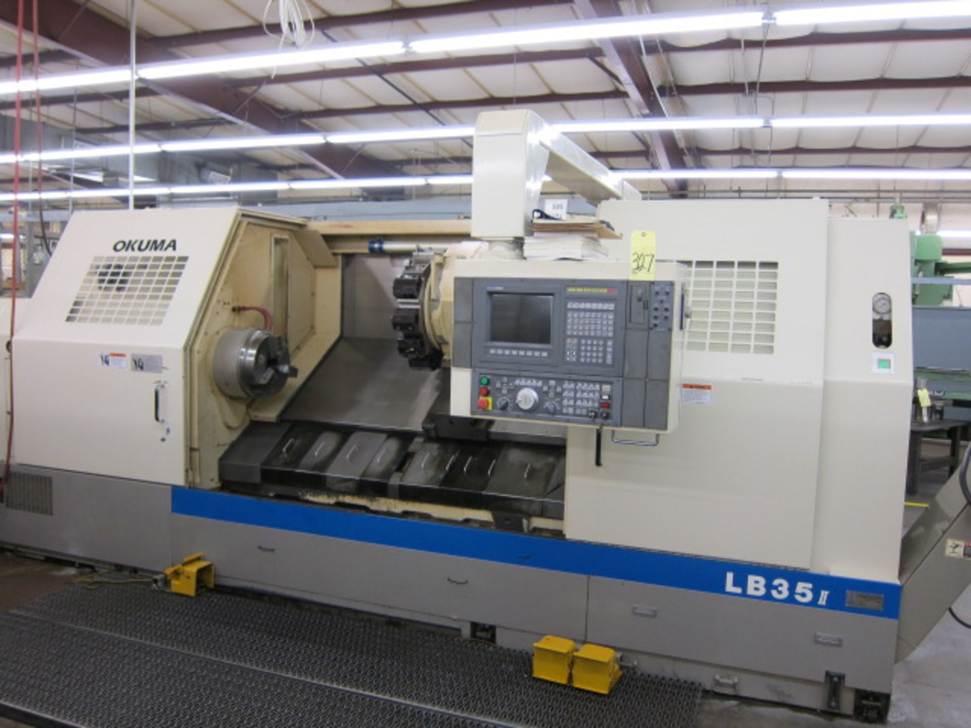 CNC SLANT BED LATHE, OKUMA MDL. LB35II, Okuma OSP7000L CNC control, 27.5” sw. over bed, 78” dist. - Image 9 of 10