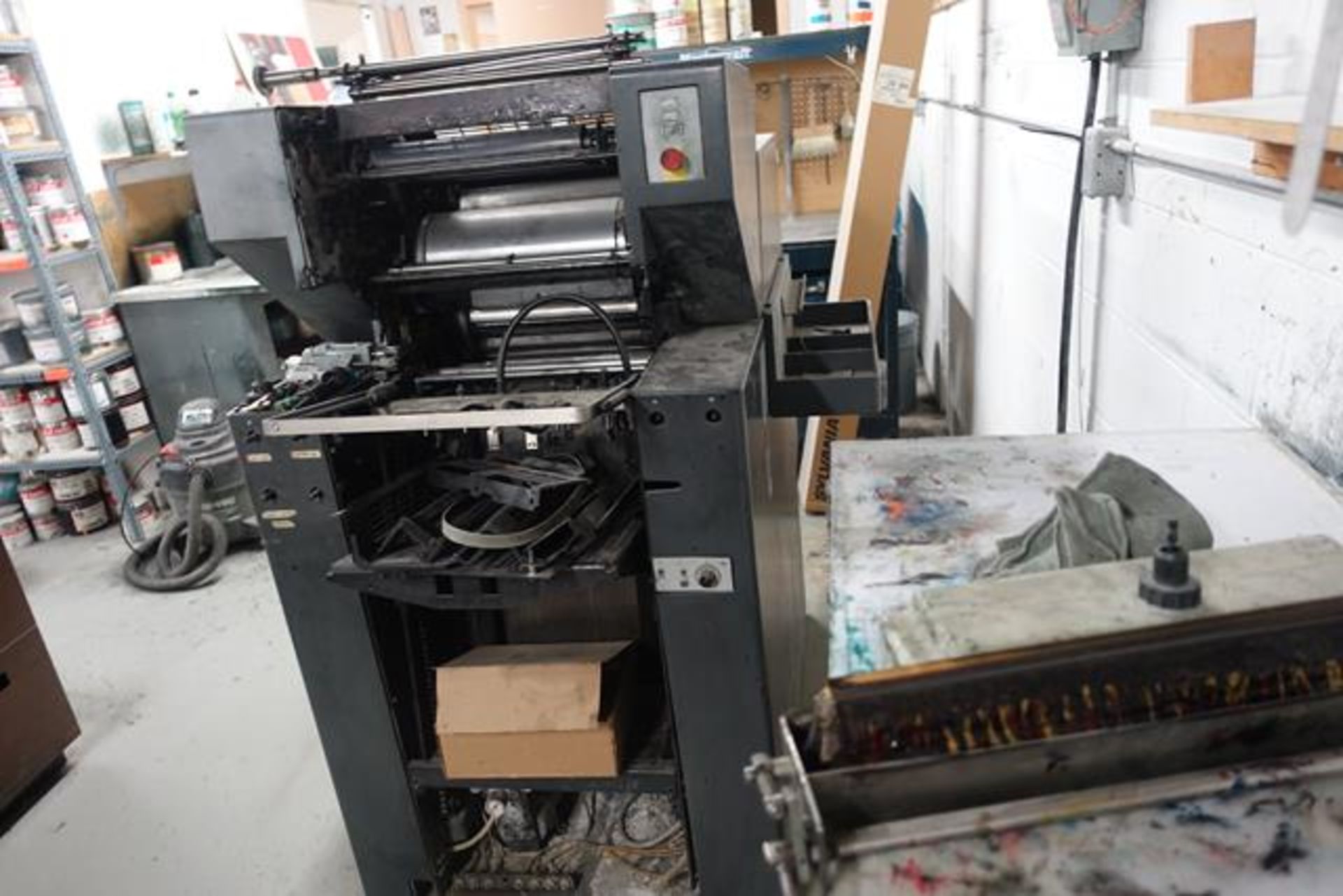 HEIDELBERG PRINTMASTER, A2, 2 COLOUR, PRINTING PRESS, 230 V, PARTS MACHINE, S/N 963820, (RIGGING $ - Image 7 of 10