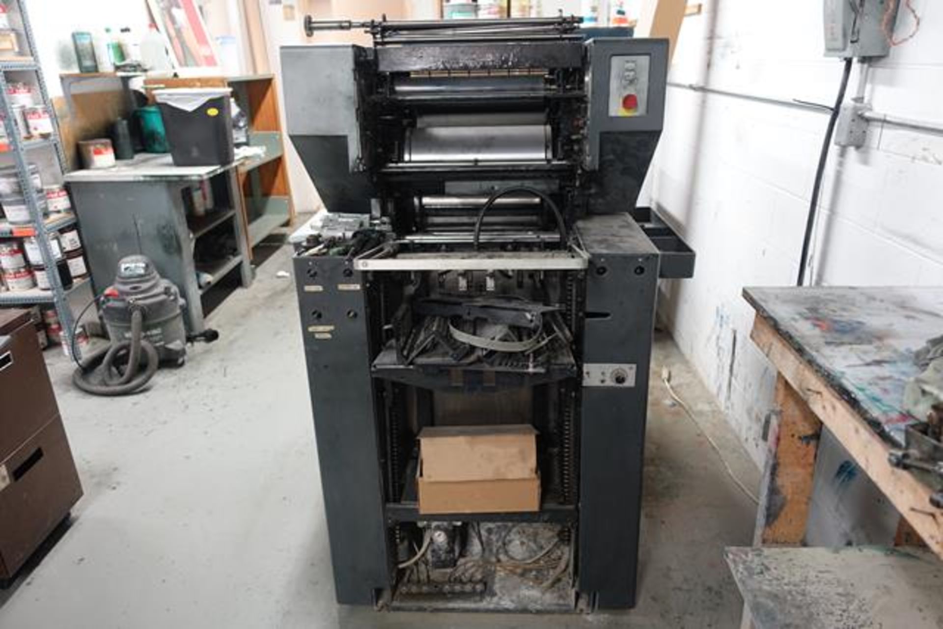 HEIDELBERG PRINTMASTER, A2, 2 COLOUR, PRINTING PRESS, 230 V, PARTS MACHINE, S/N 963820, (RIGGING $ - Image 6 of 10