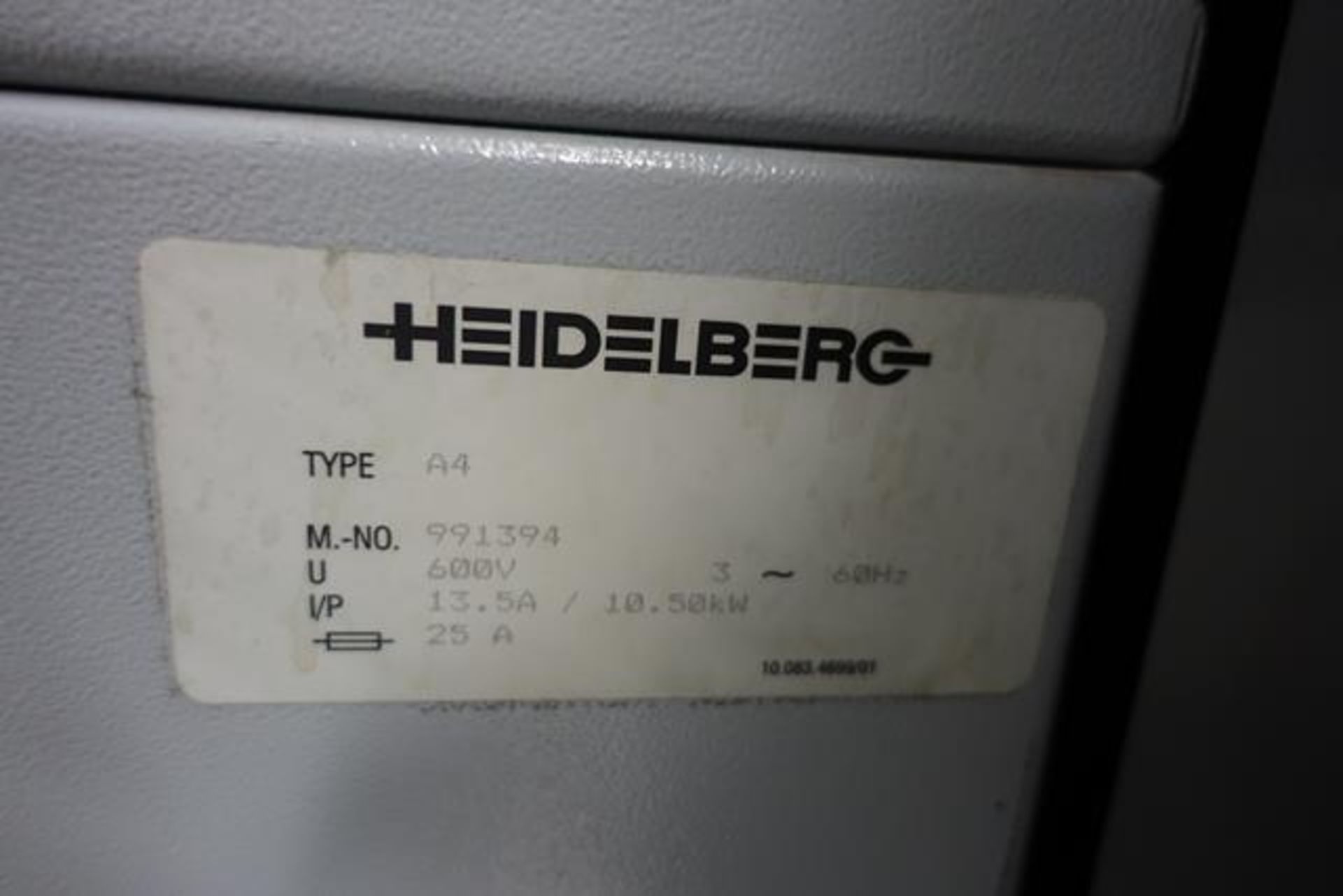 HEIDELBERG, QM-DI-46-4, 4 COLOUR, 18" X 13", DIGITAL OFFSET PRINTER, 2000, 29,205,815 IMPRESSIONS, - Image 14 of 19