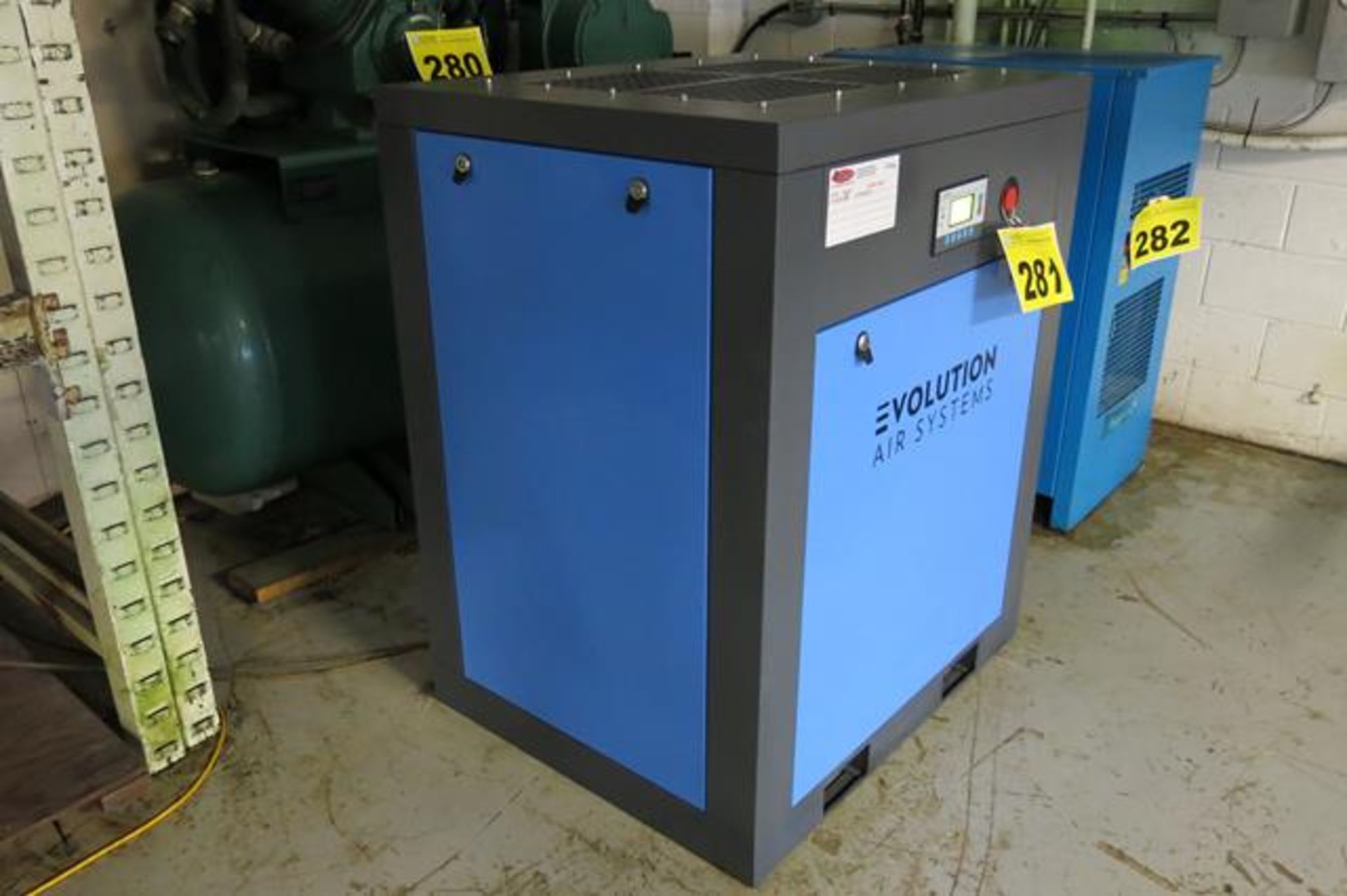 EVOLUTION AIR SYSTEMS, ESC15-140, 15 HP, ROTARY SCREW AIR COMPRESSOR, 1166 HOURS, S/N 15082523, ( - Image 2 of 4