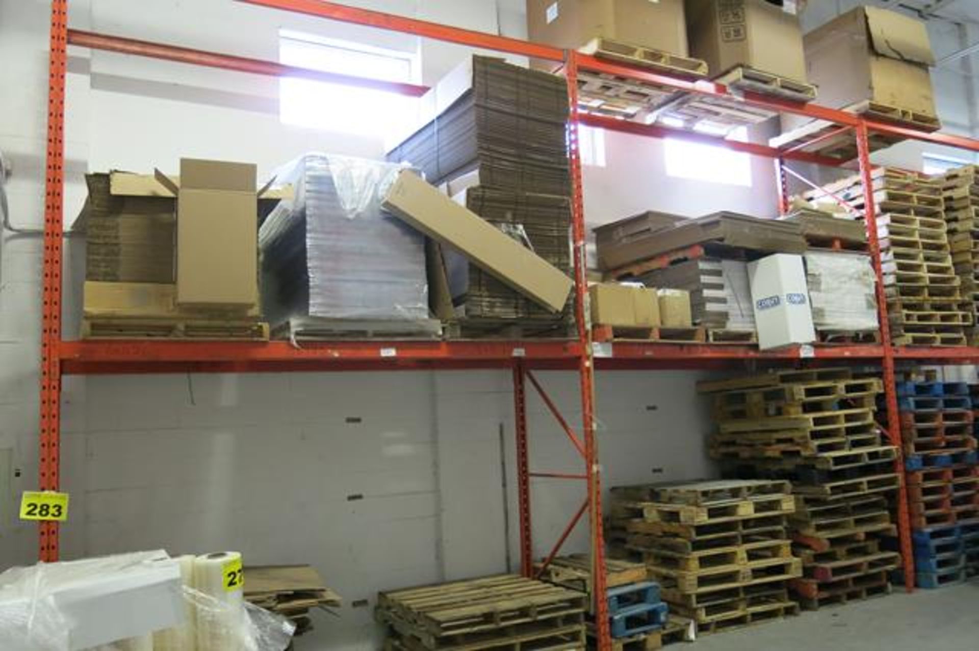 PALLET RACKING, 12' - LATE DELIVERY - TO BE REMOVED ON MARCH 23