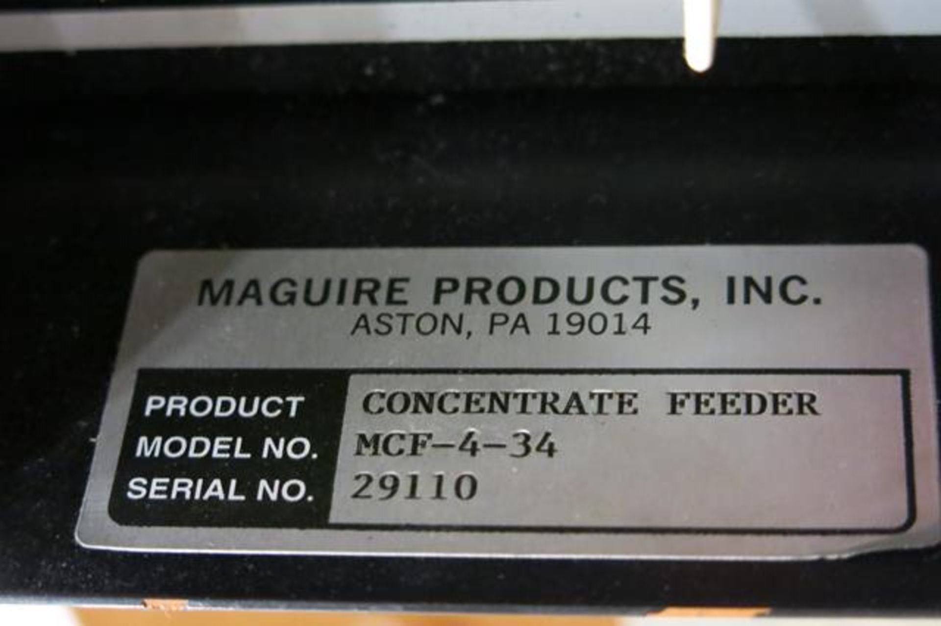 MPI, MCF-4-34, CONCENTRATE FEEDER, S/N 29110 - Image 3 of 3