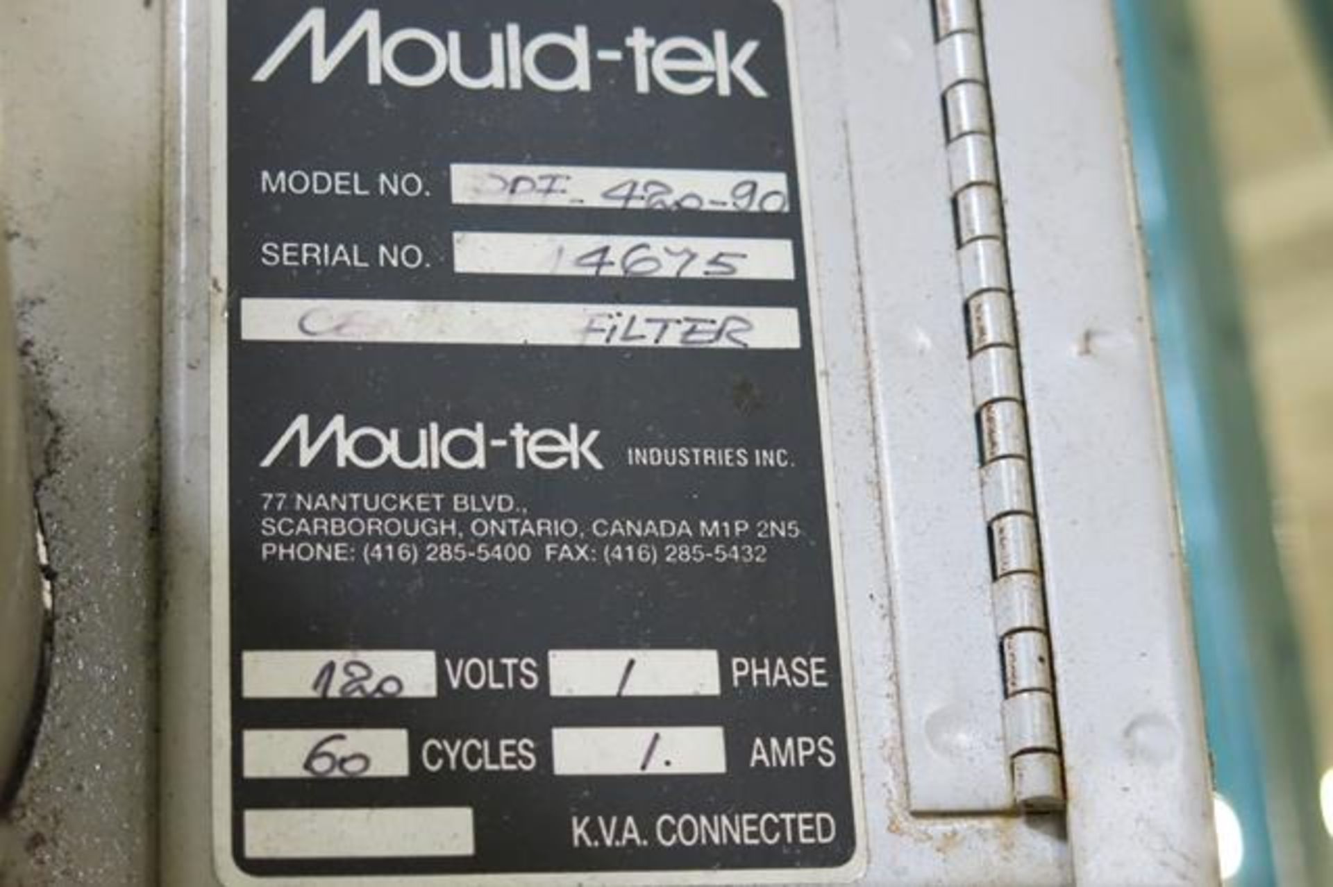 MOULD-TEK, SPI-420-90, FILTER - Image 2 of 2