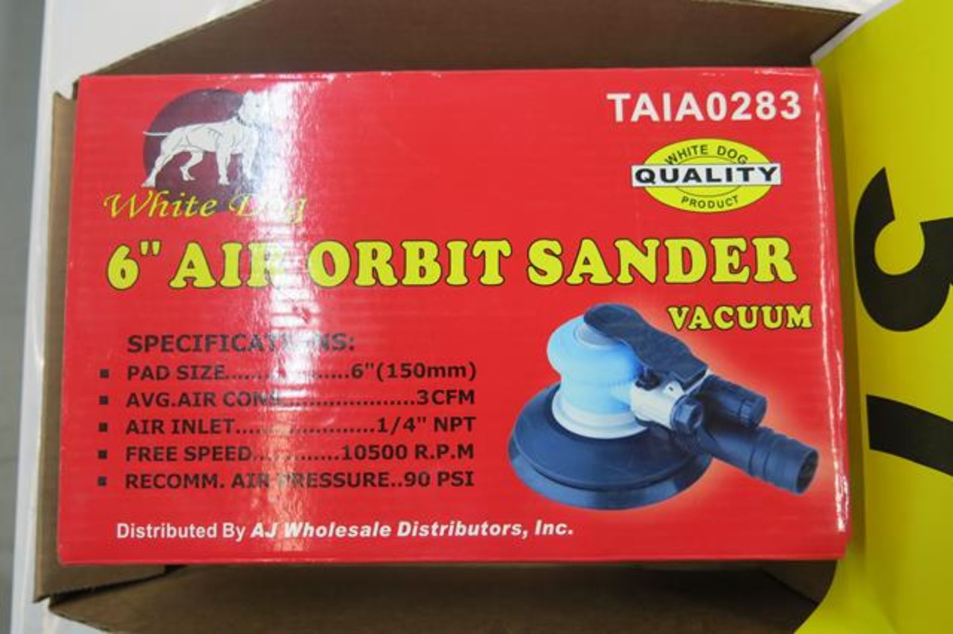 WHITE DOG, TAIA0283, 6" ORBITAL SANDER, NEW IN BOX - Image 2 of 2