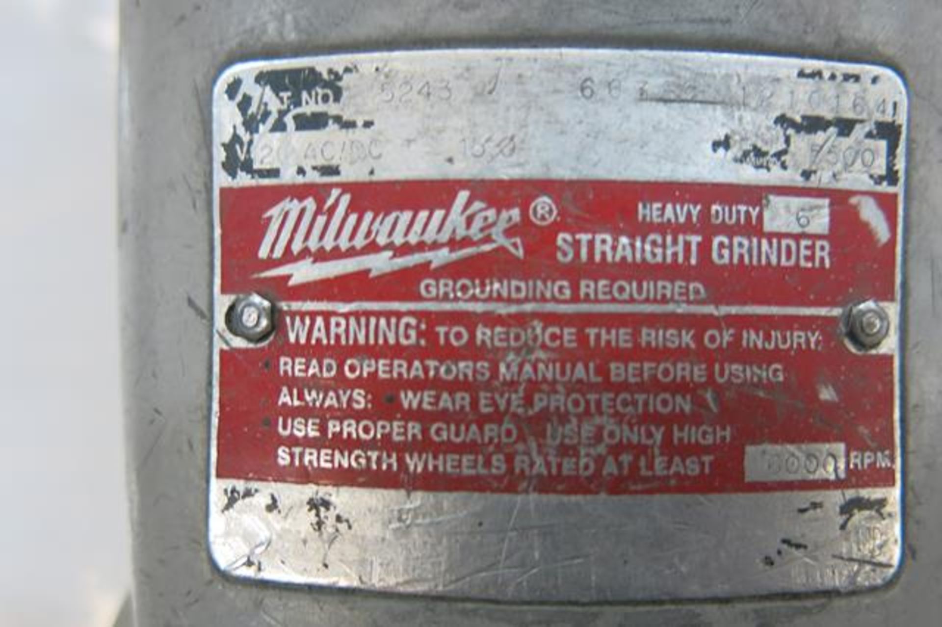 MILWAUKEE, 5243, STRAIGHT GRINDER - Image 3 of 3