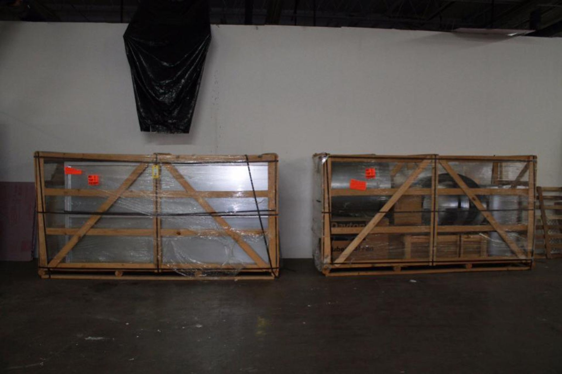 Unassembled Spray Paint Booth in (2) Shipping Crates