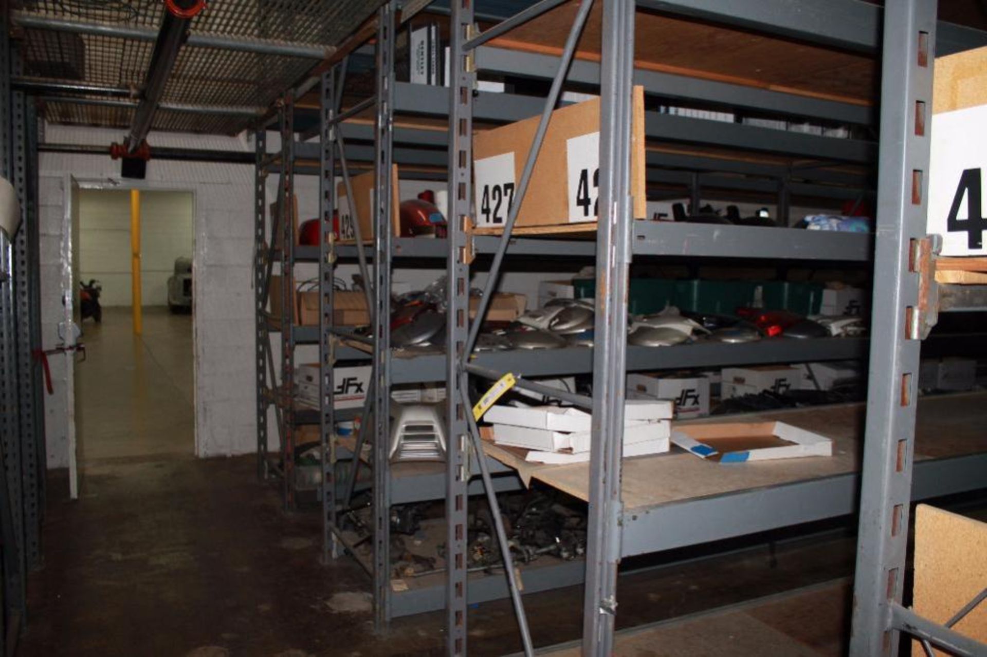 (18) Sections of 14 Ft H X 36 In. D Pallet Racking with (4) Sections of Attached Grid work