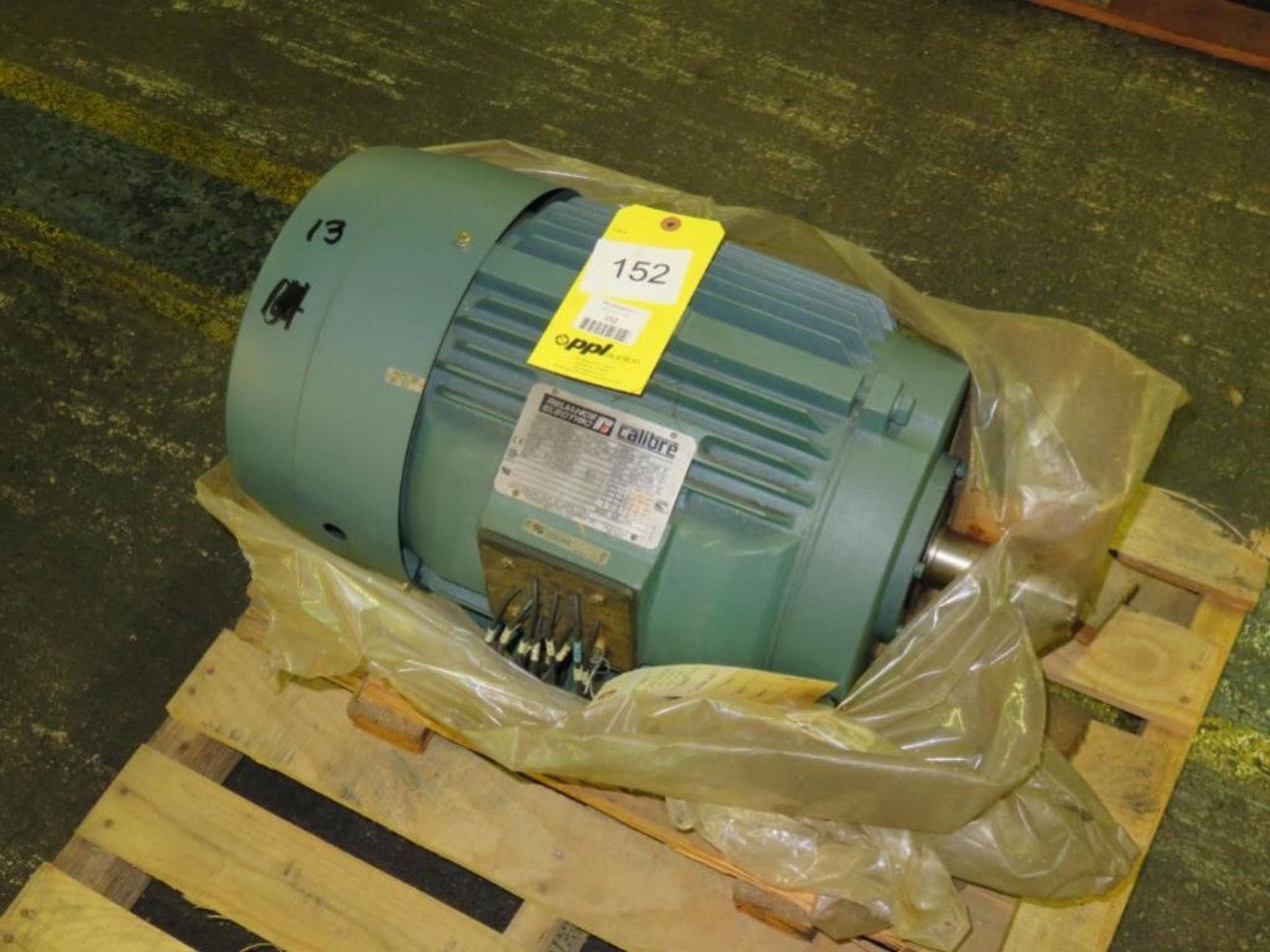 Reliance 15 HP Motor, 230/460 Volts, 3 Ph, 1750 RPM, 254T Frame (Location E)