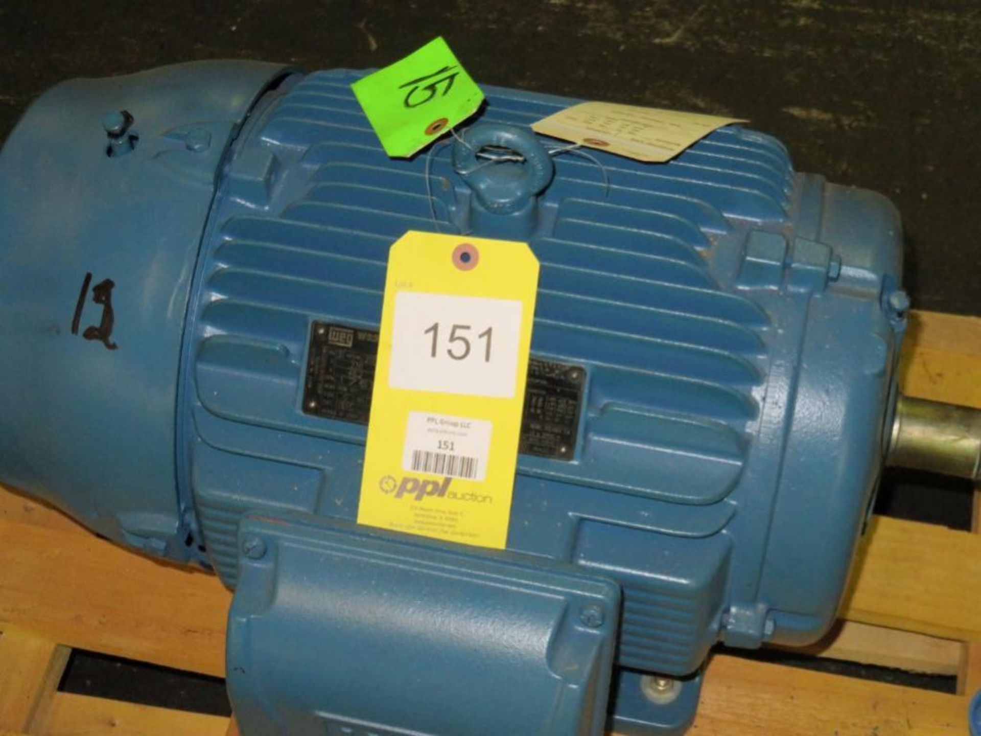 Weg 20 HP Motor, 230/460 Volt, 3 Ph, 1765 RPM, 256T Frame (Location E)