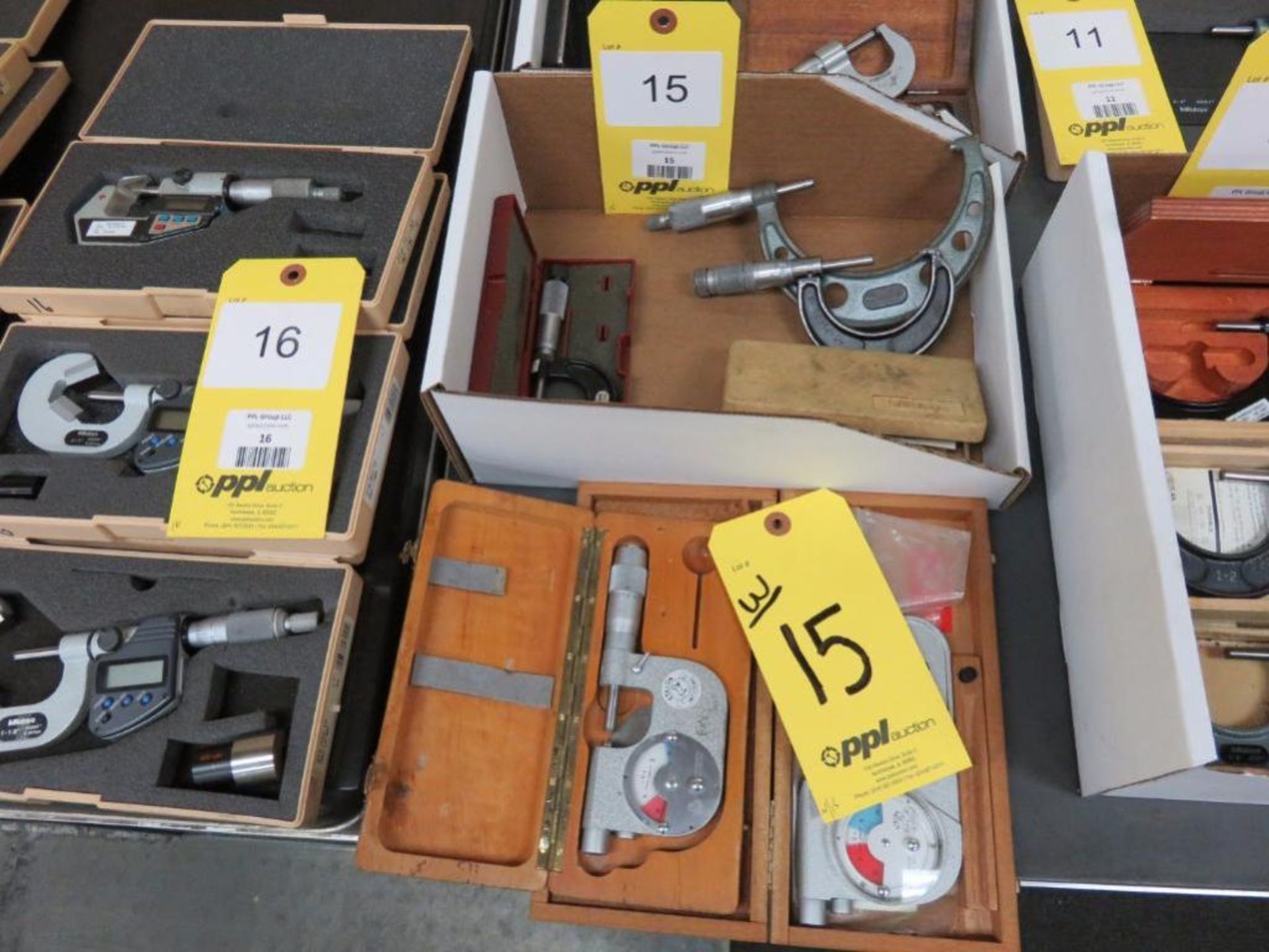 LOT: (6) Assorted O.D. Micrometers in (3) Boxes (Location C)