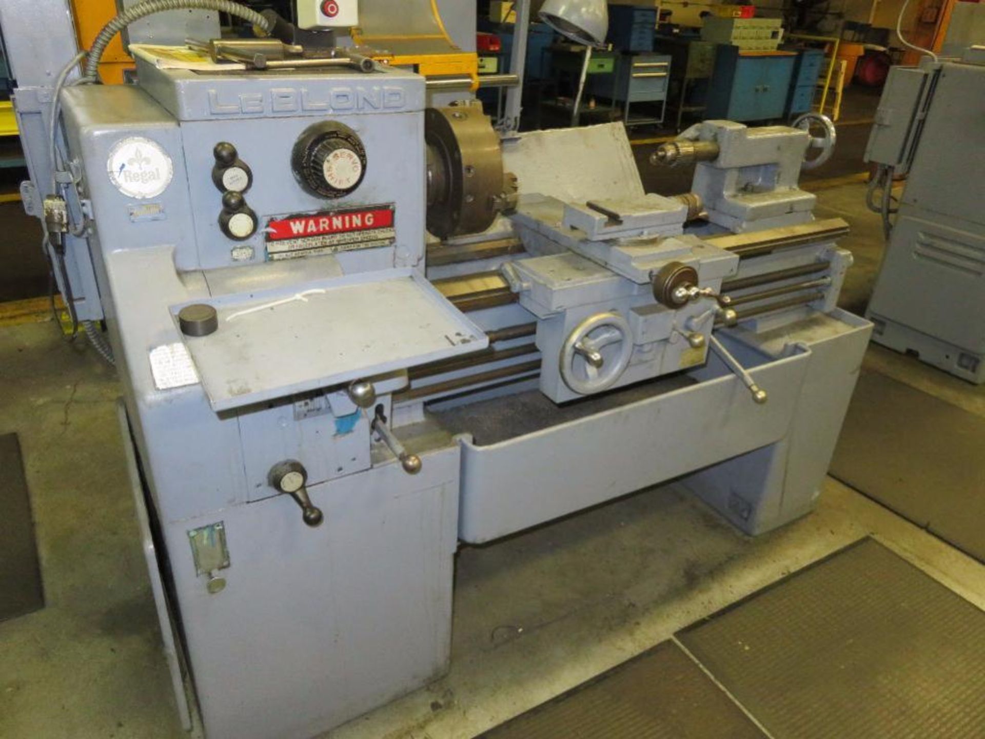 Leblond 17 in. x 32 in. Regal Pan Bed Geared Head Engine Lathe, S/N 7C3166 (Location J)