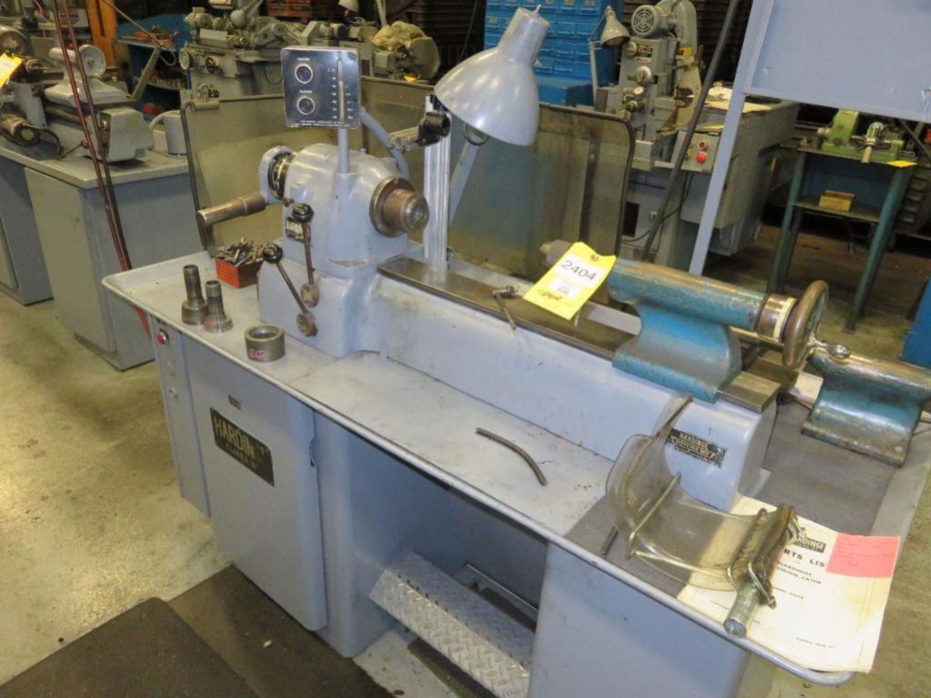 Hardinge Cabinet Base Toolroom Lathe Model DV59, S/N DV-59-9267 (Location J)