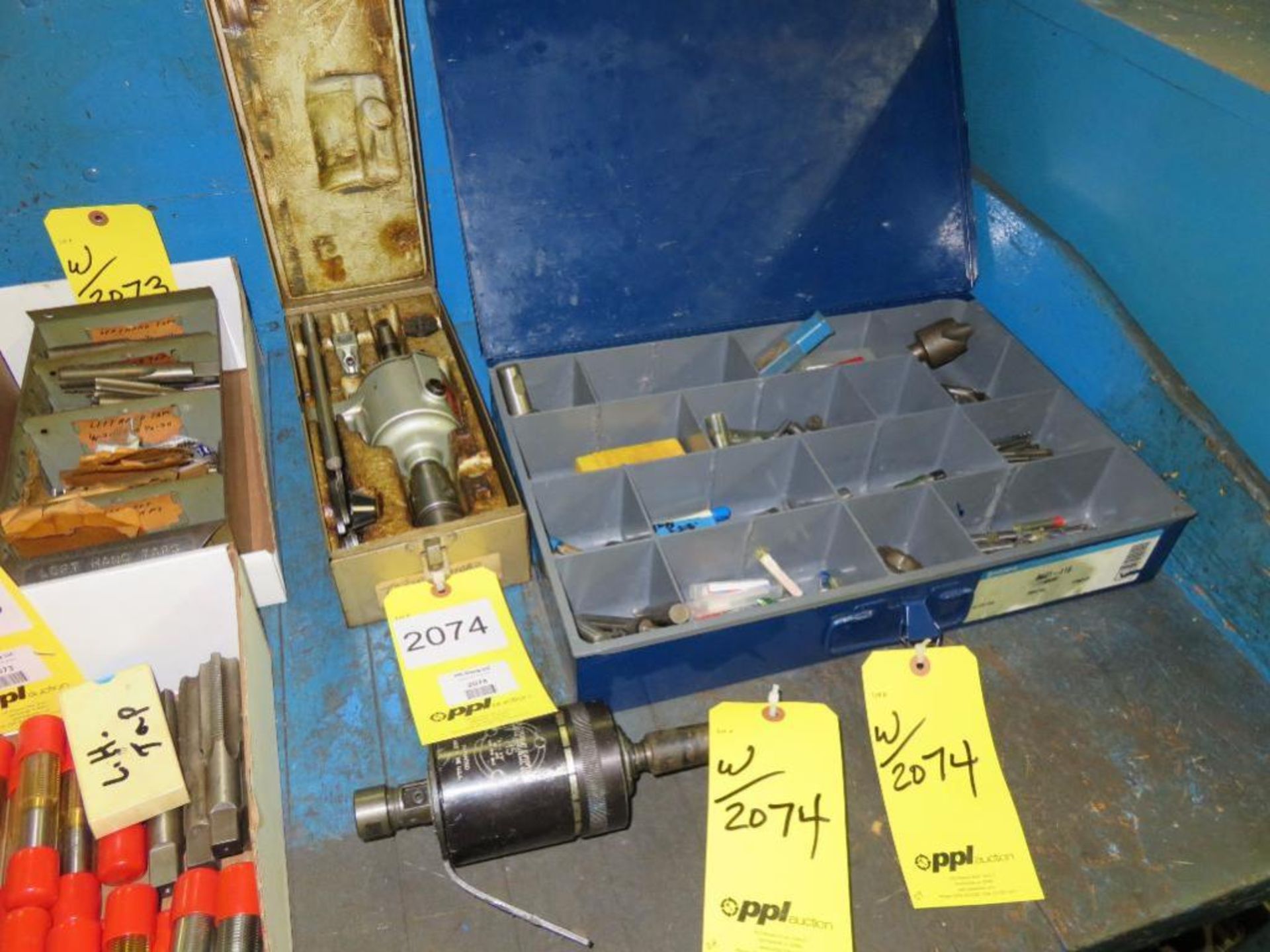 LOT: (2) Assorted Tapping Heads & Assorted Tooling in (1) Box (Location H)