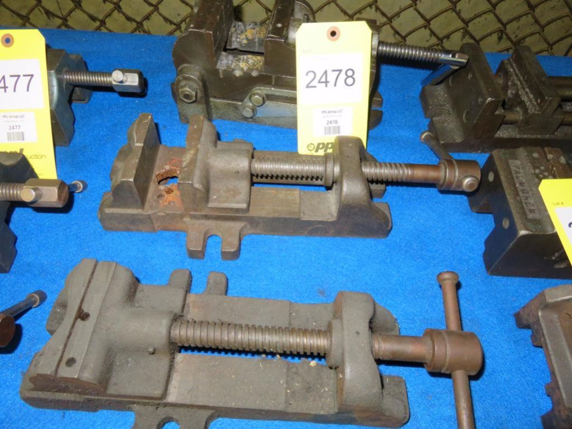 LOT: (3) Assorted 3-1/2 in. & 4 in. Drill Vises (Location H)