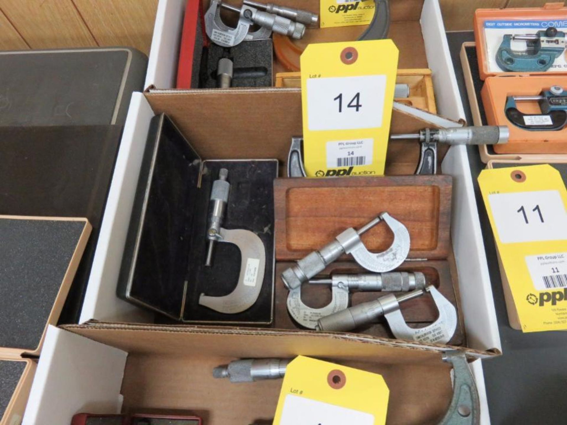 LOT: (5) Assorted O.D. Micrometers in (1) Box (Location C)