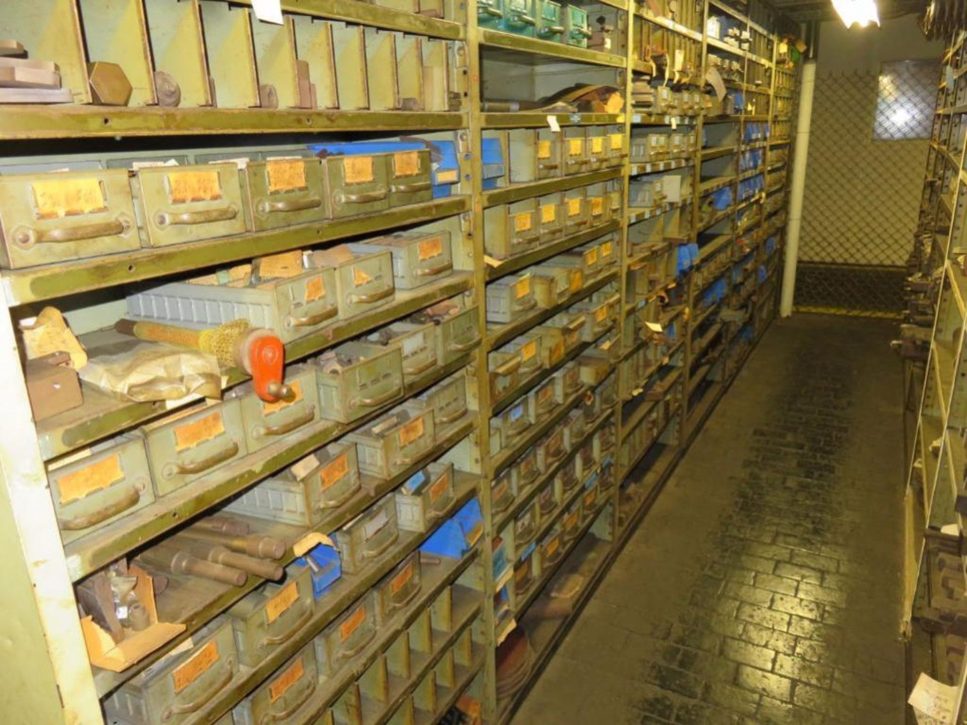 LOT: Assorted Header Parts in (2) Rows of Shelving in Central Stores (Location H) - Image 2 of 2