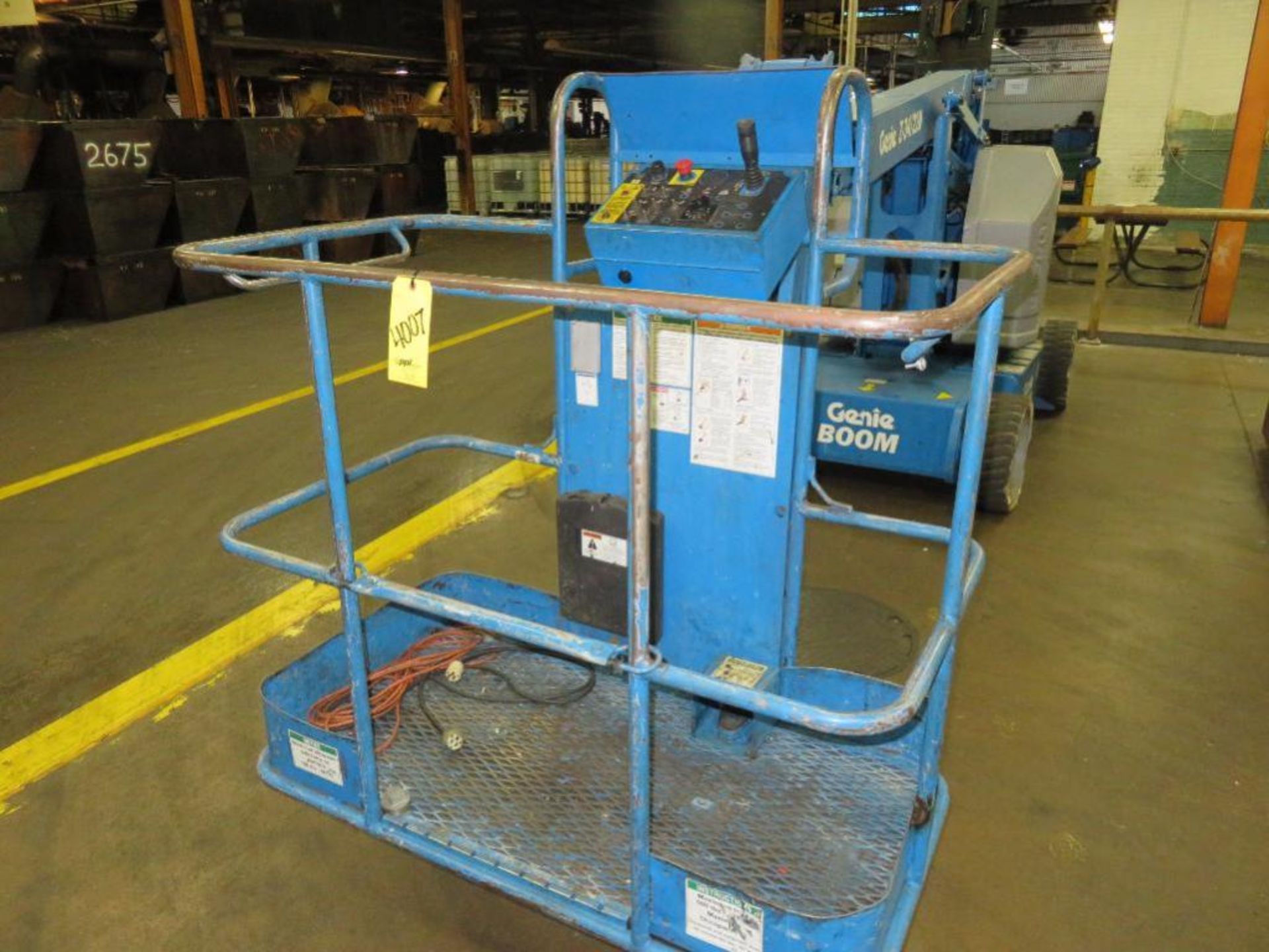 Genie 500 lb. Electric Boom Manlift Model Z-34/22N, S/N Z34N05-4902 (2005) (Location C) - Image 3 of 4