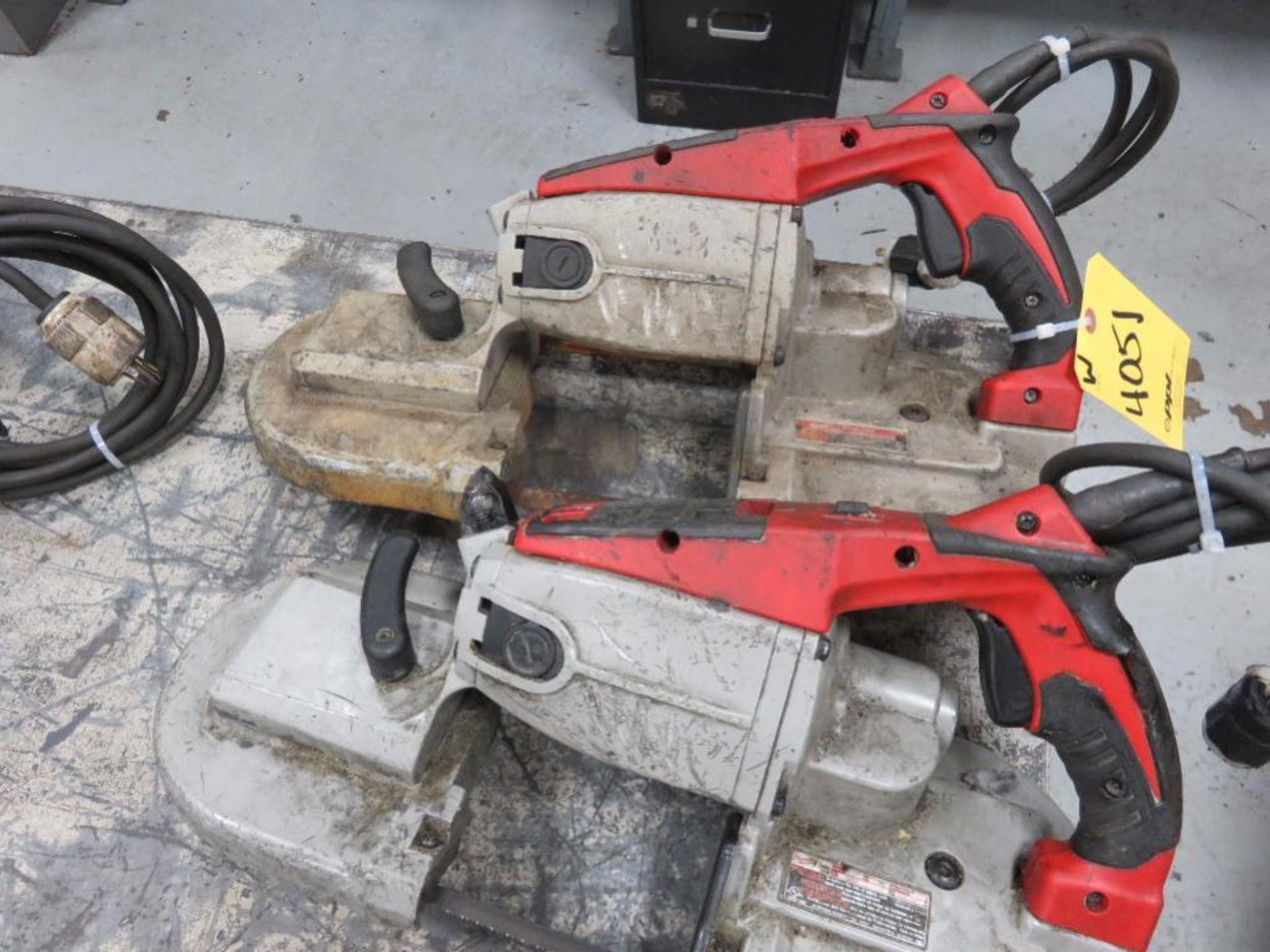 LOT: (2) Milwaukee Band Saws (Location I)